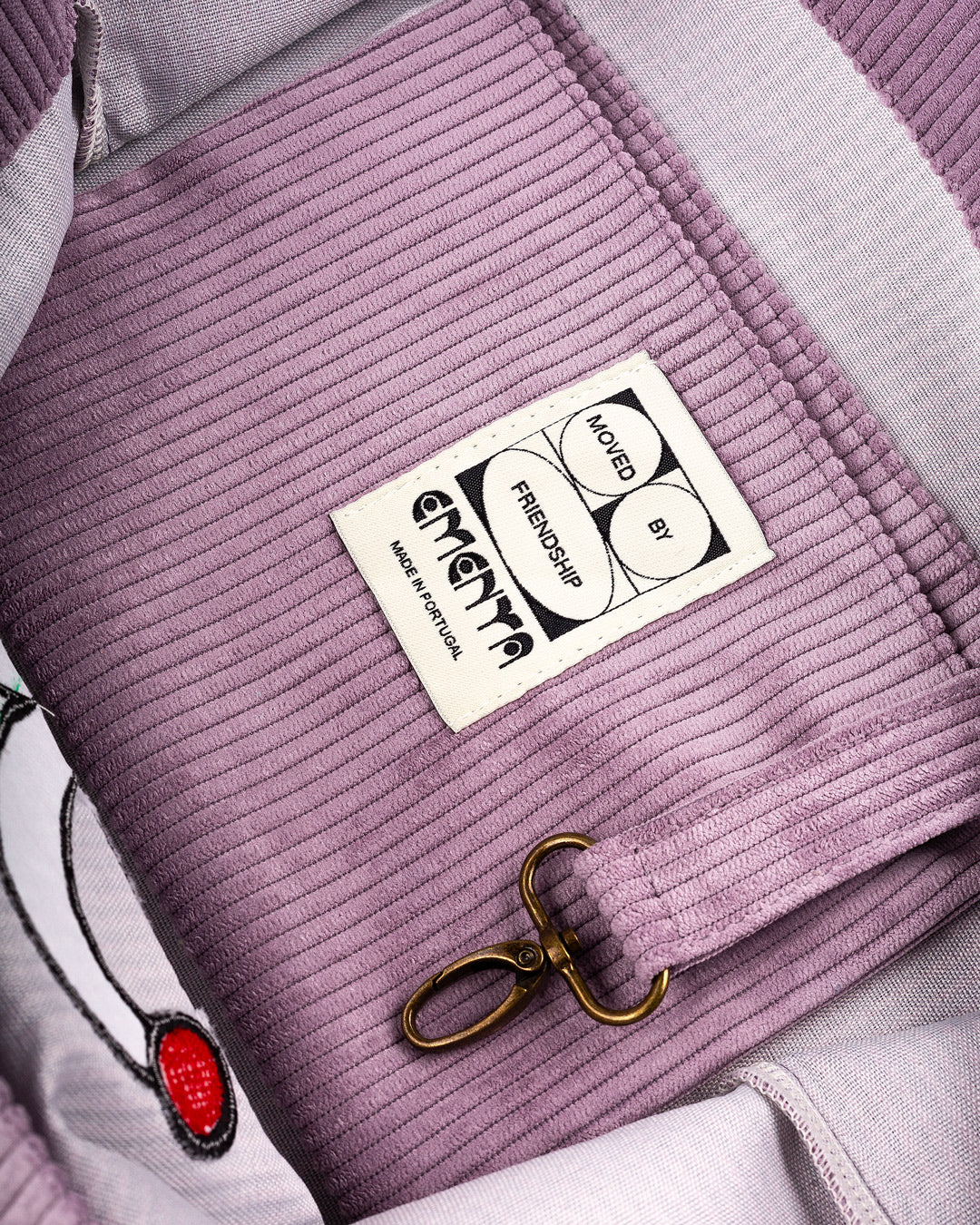 Flower Corduroy Tote Bag
