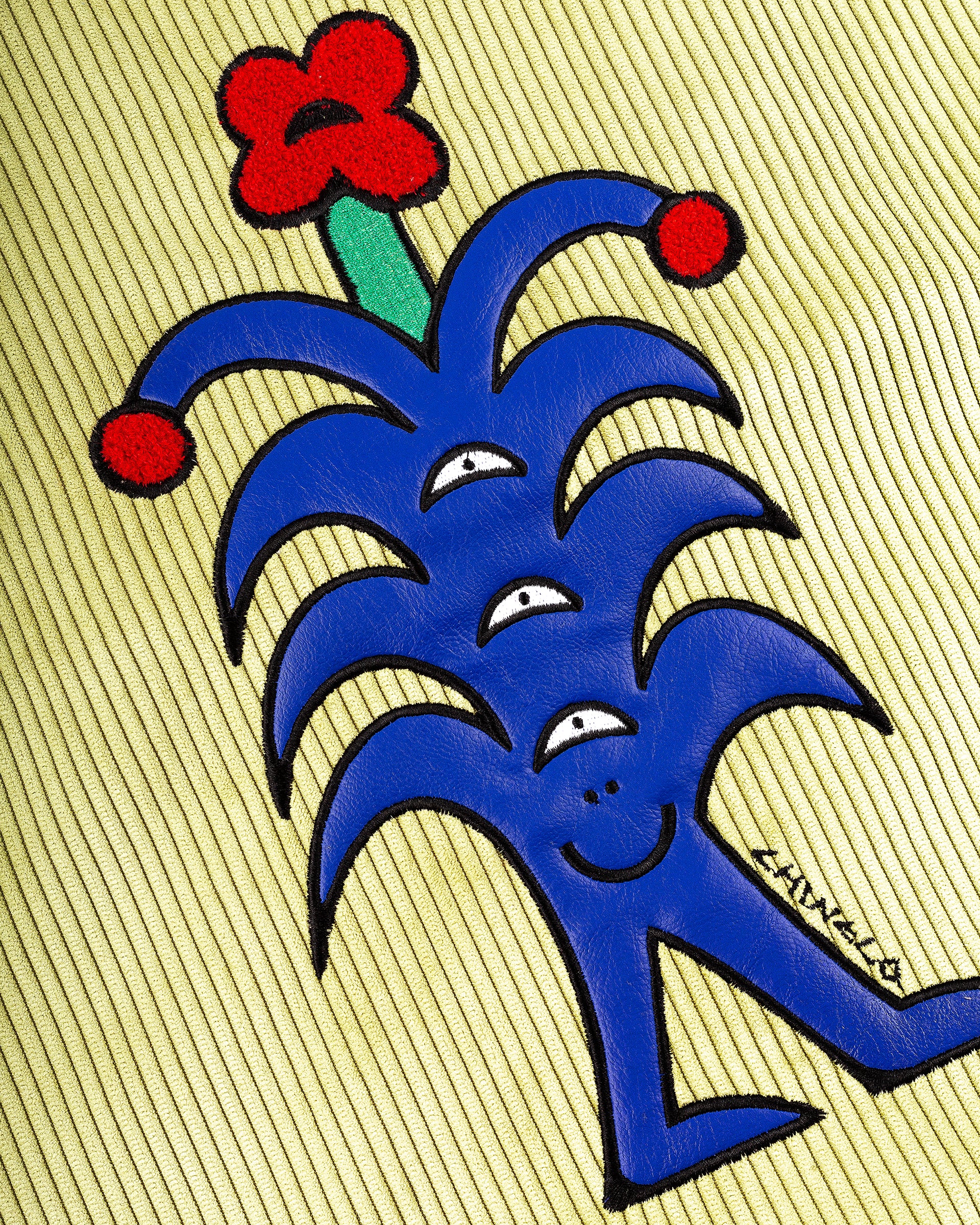 Flower Corduroy Tote Bag