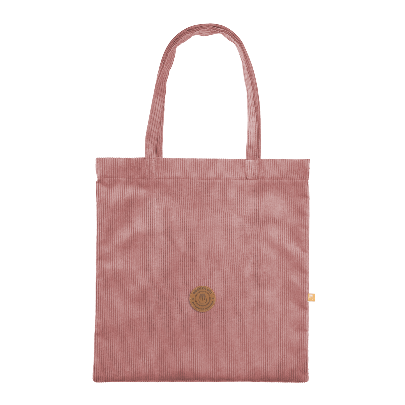 Patch Corduroy Tote Bag