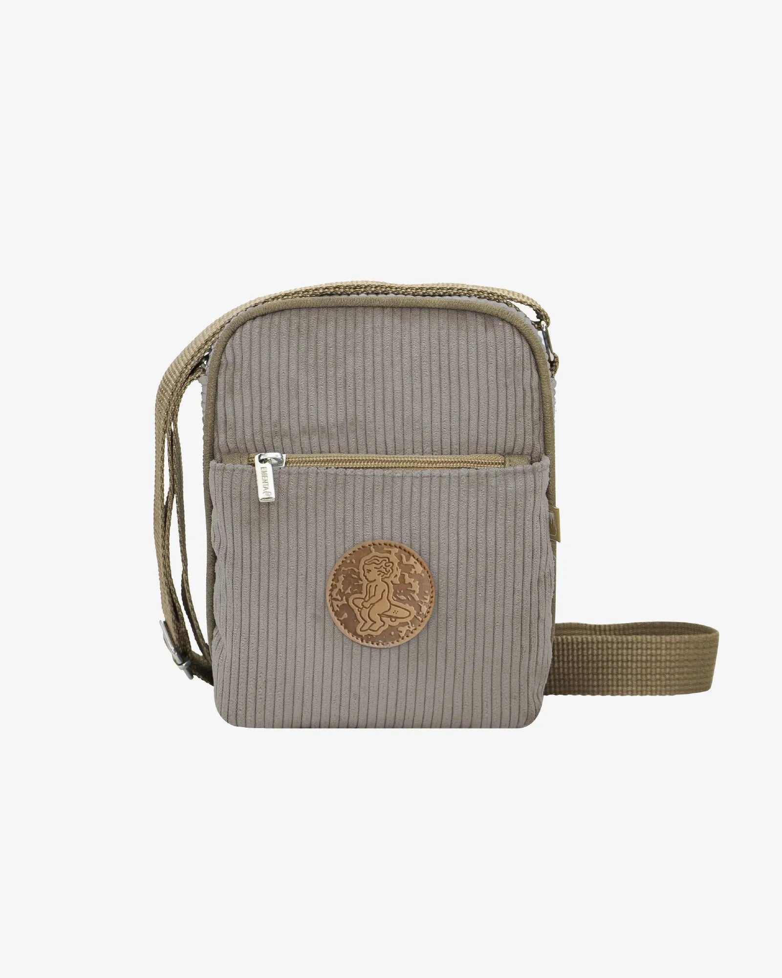 Square Patch Corduroy Shoulder Bag