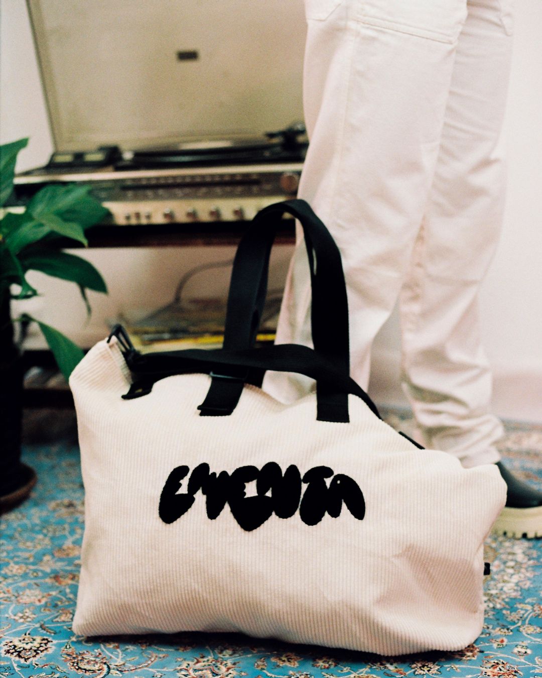 Navegante Graffiti Corduroy Weekend Bag