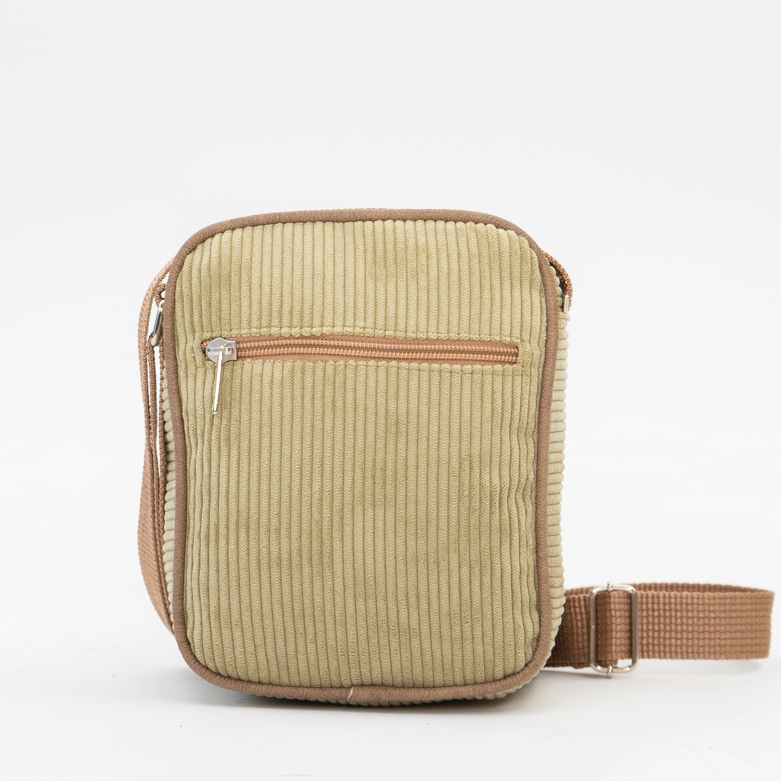 Square Patch Corduroy Shoulder Bag