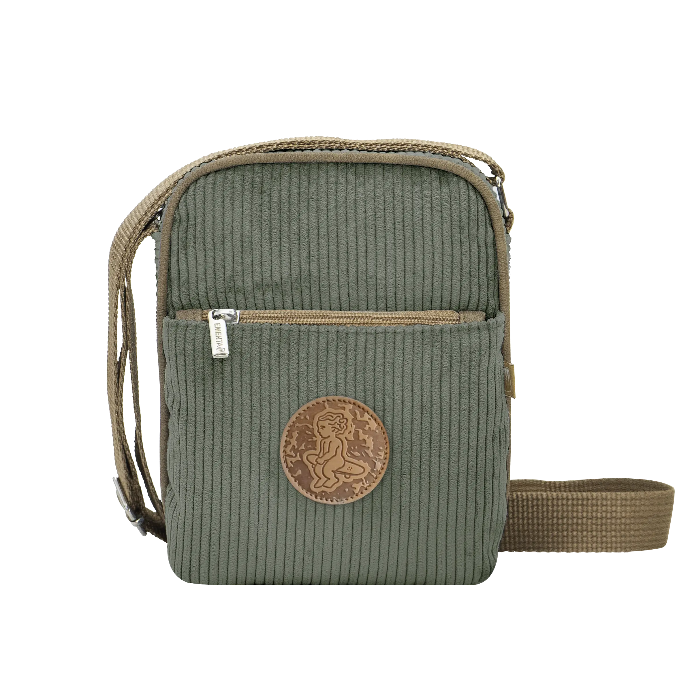 Square Patch Corduroy Shoulder Bag