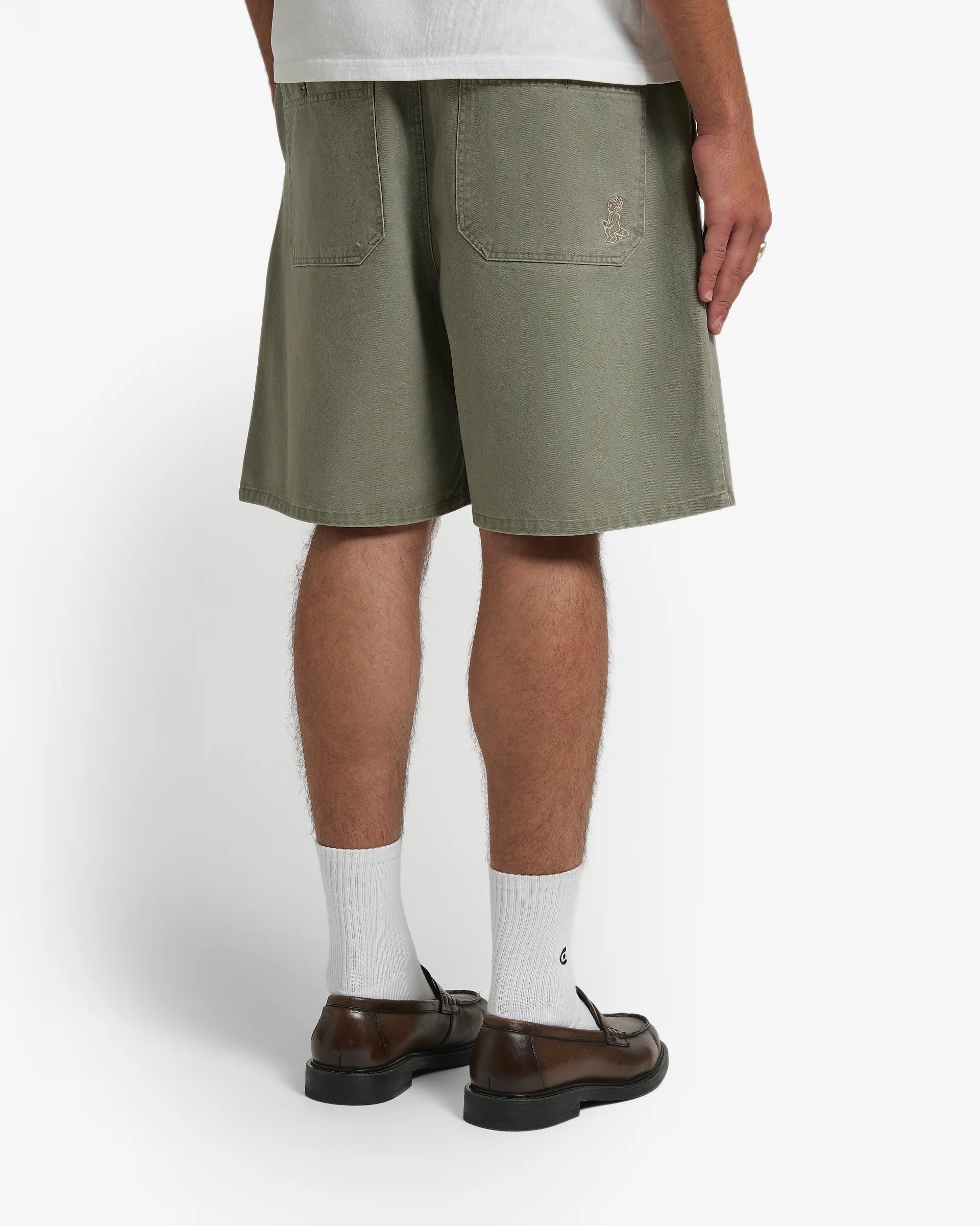 Magoado Twill Elastic Shorts