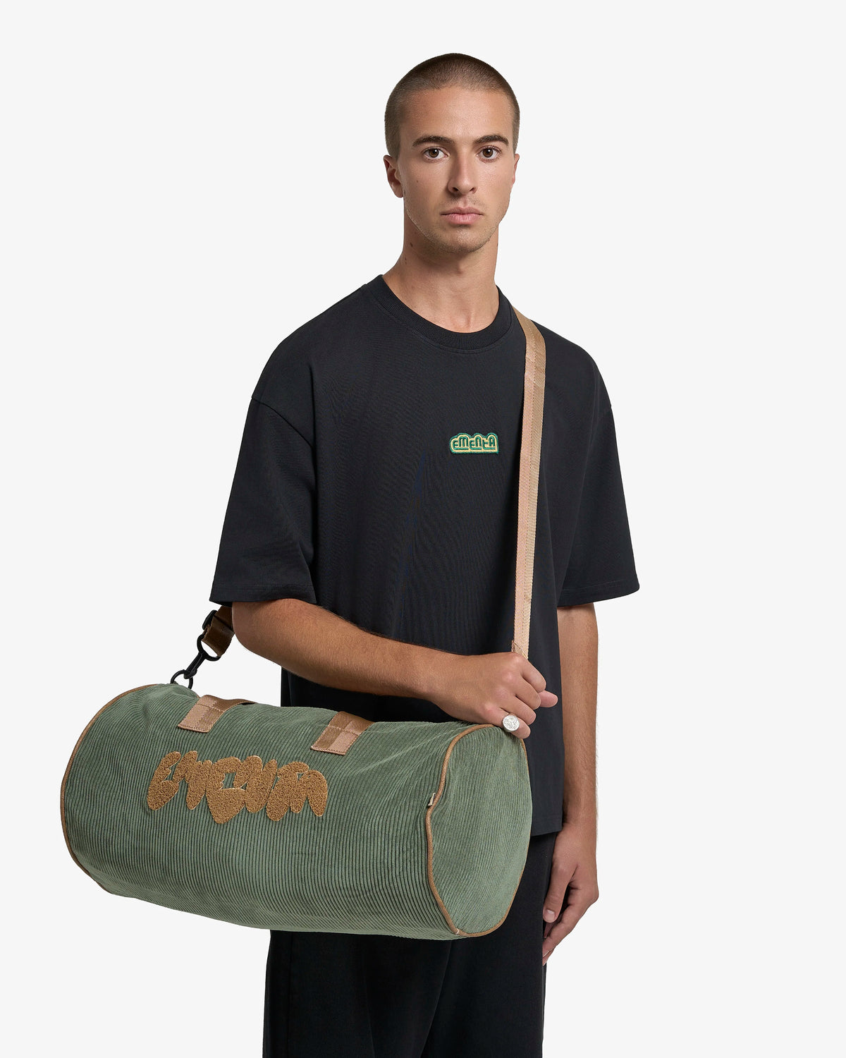 Dory Graffiti Corduroy Duffel Bag