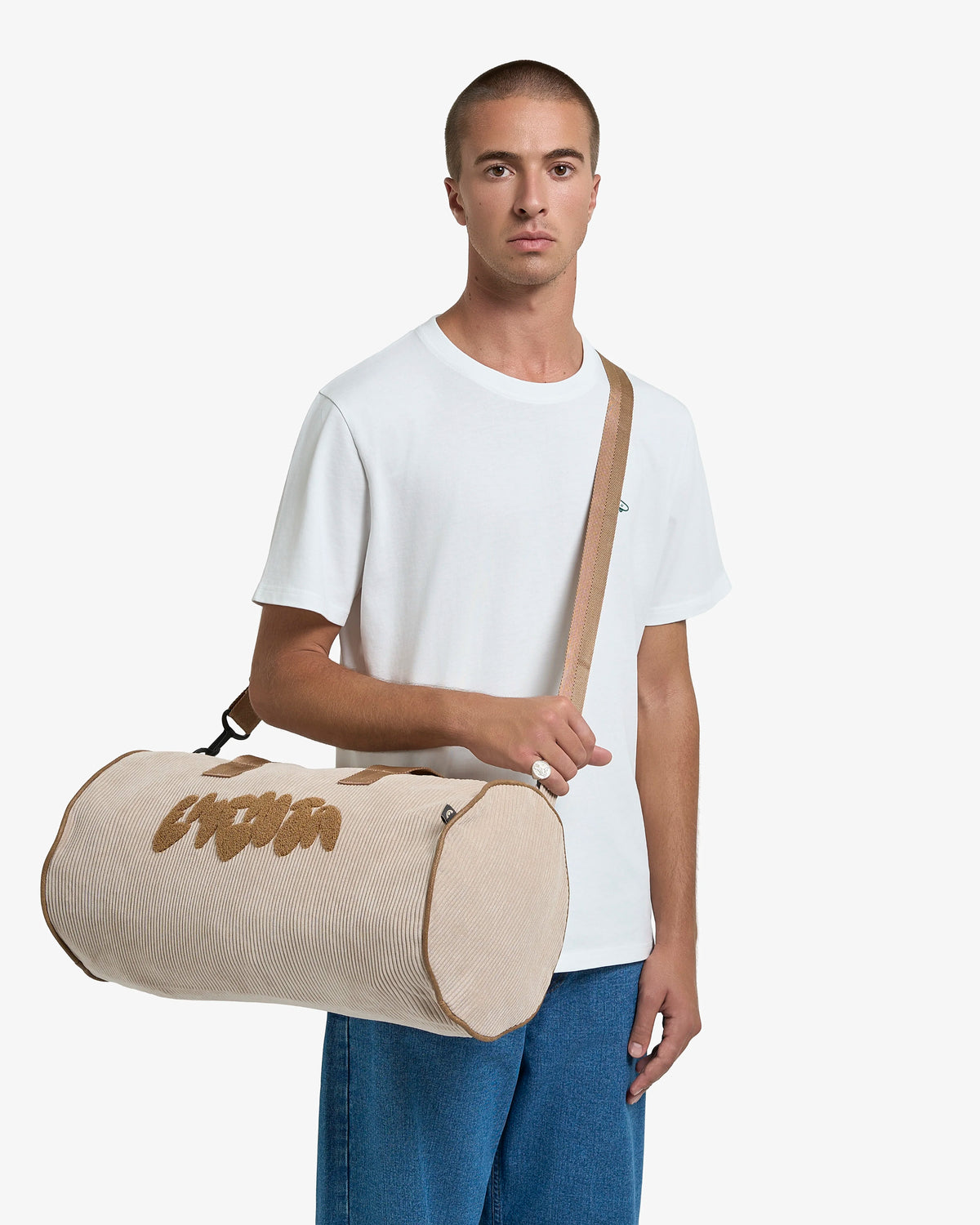 Dory Graffiti Corduroy Duffel Bag