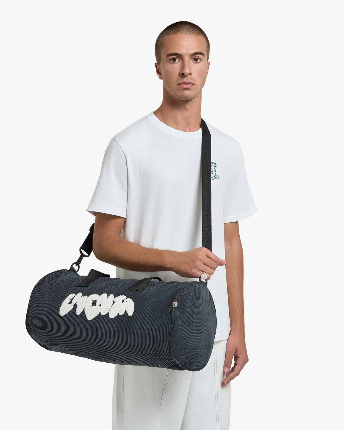 Dory Graffiti Corduroy Duffel Bag