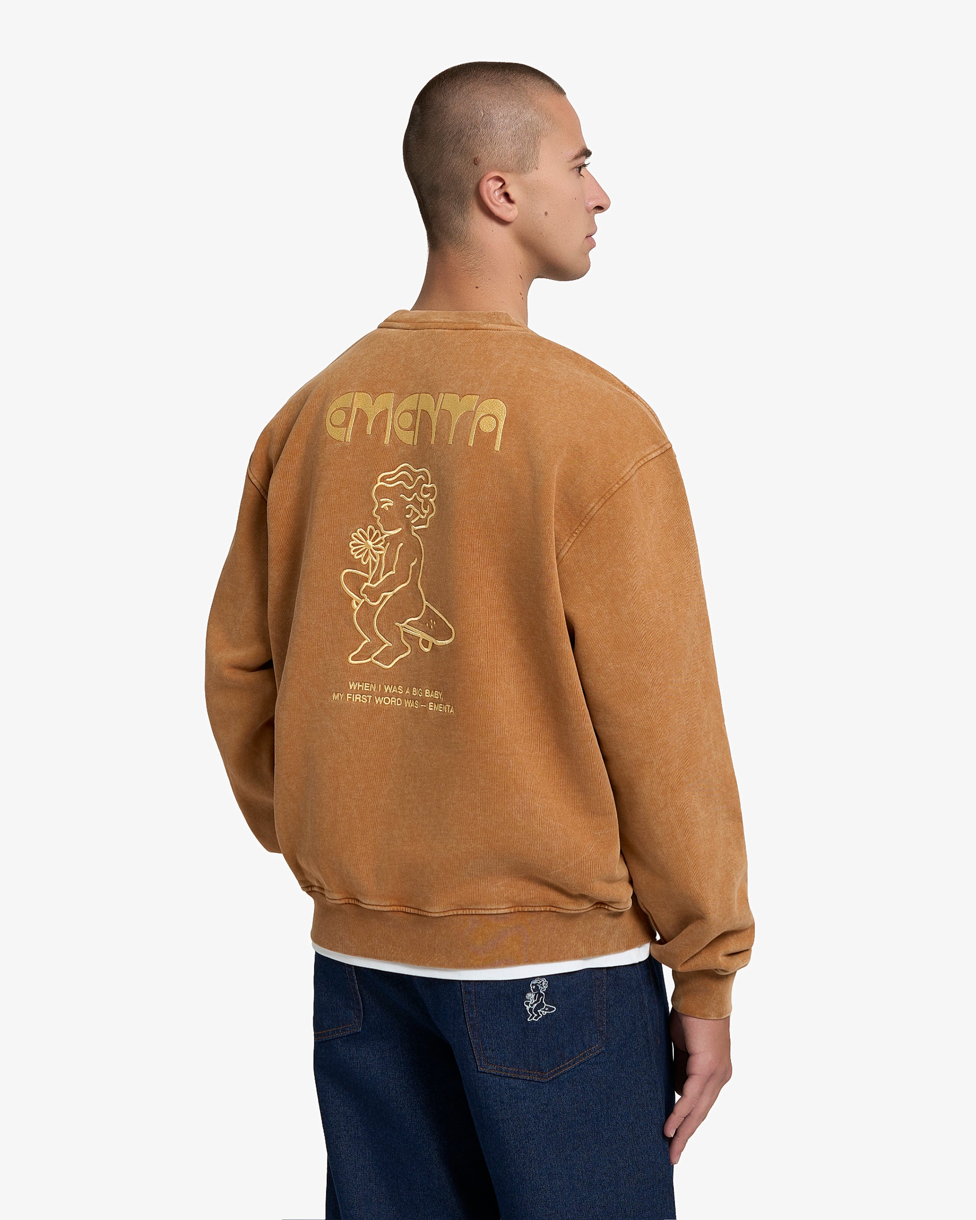 First Word Washed Crewneck