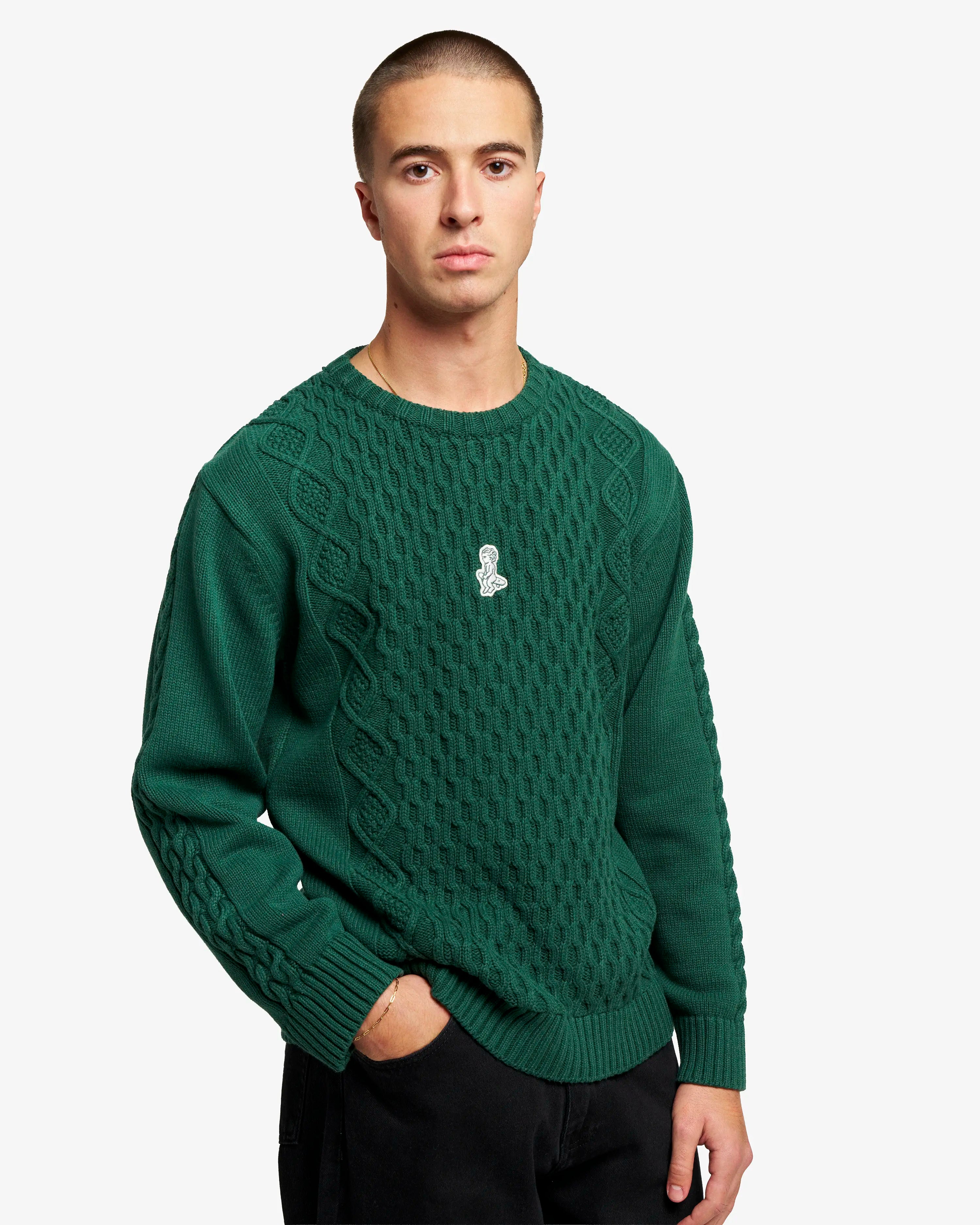 Ikon Patch Knit Crewneck