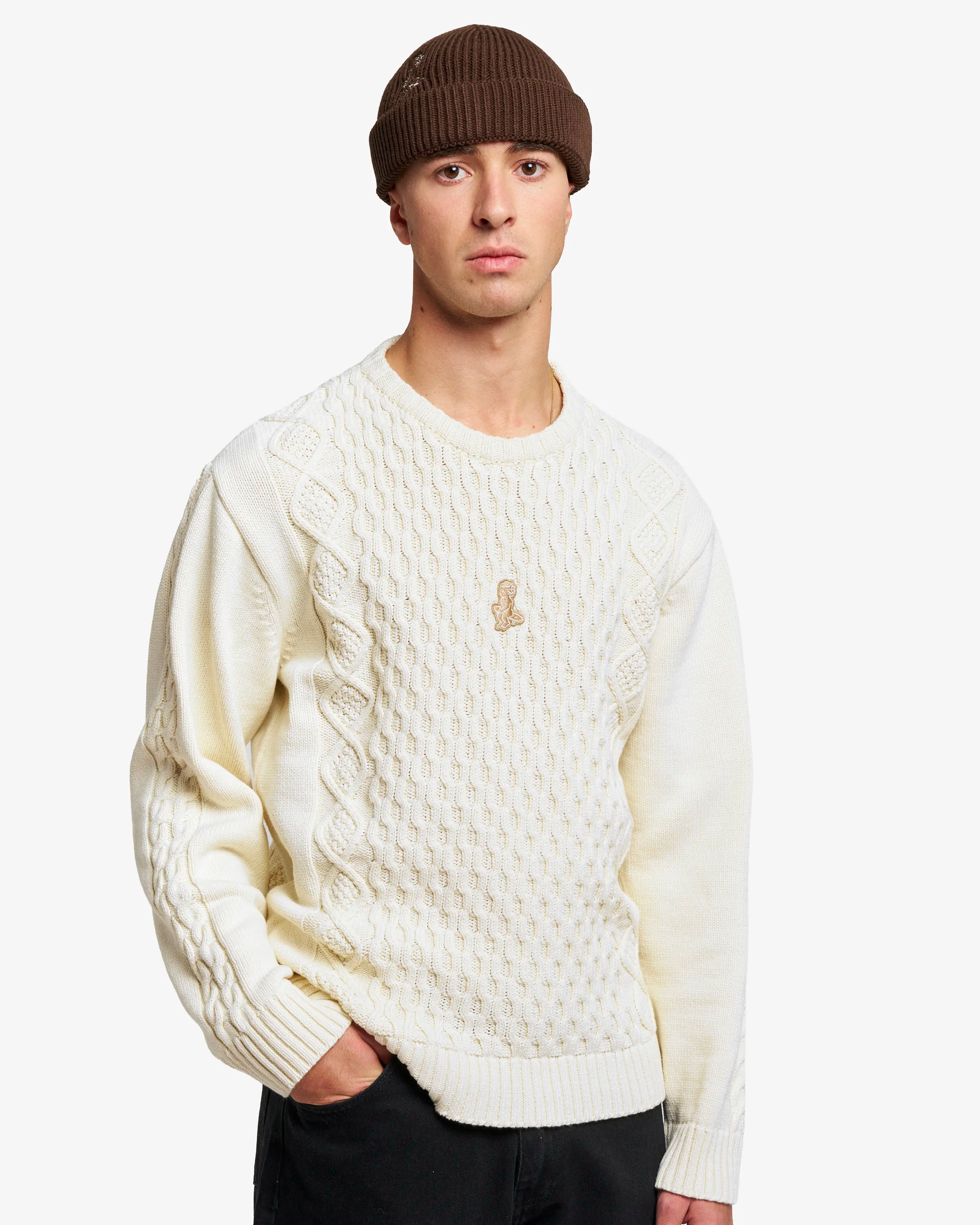 Ikon Patch Knit Crewneck