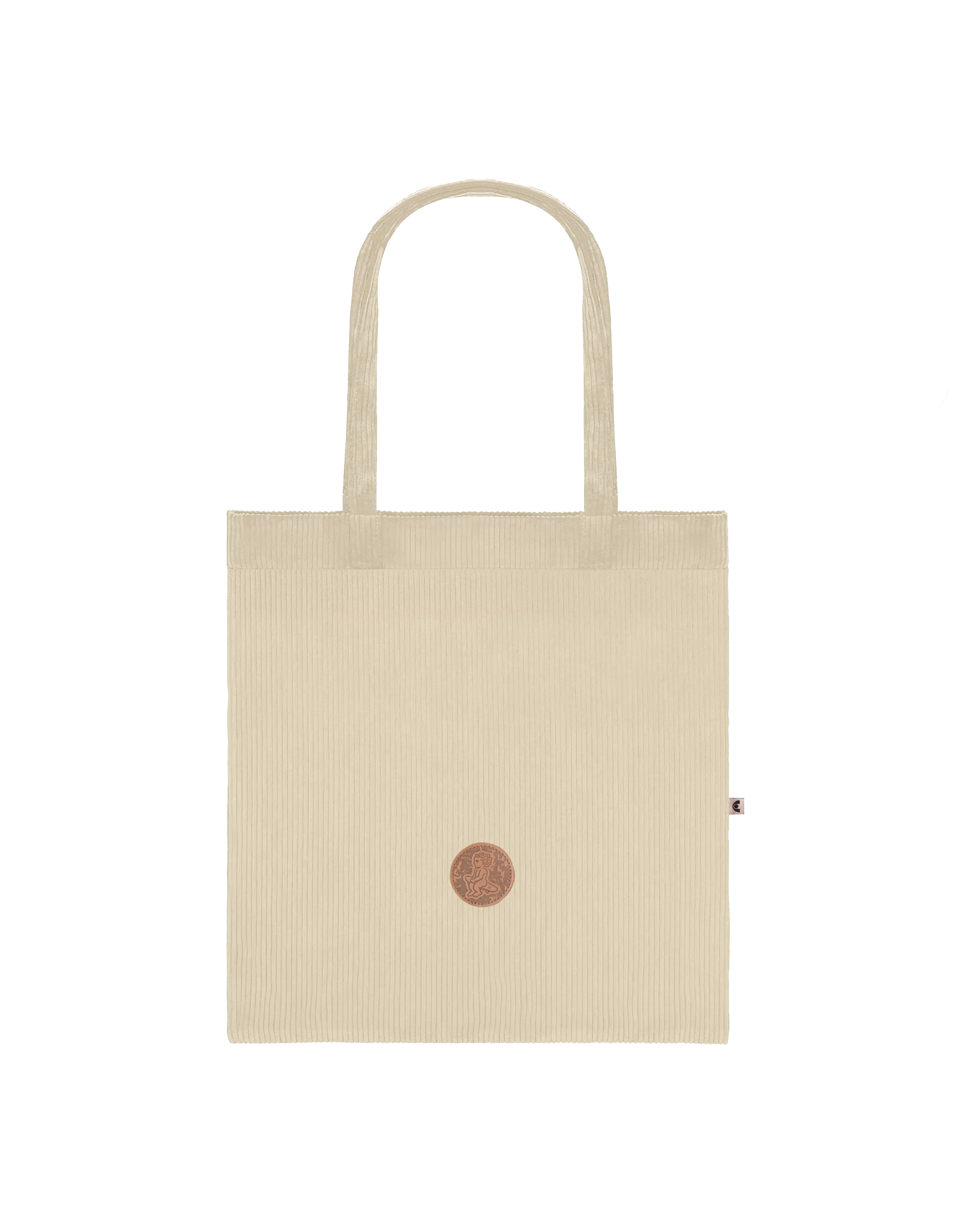Patch Corduroy Tote Bag