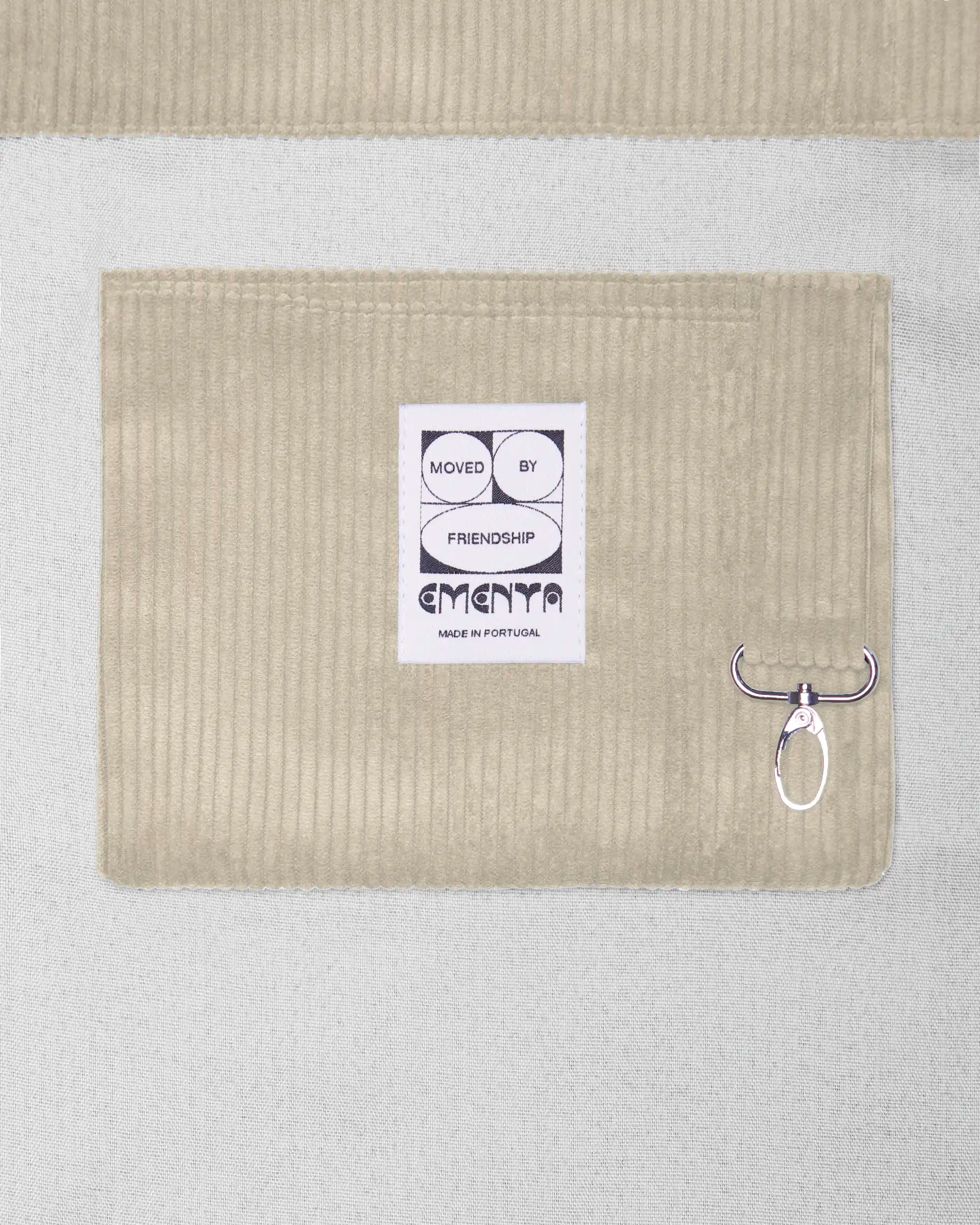 Patch Corduroy Tote Bag