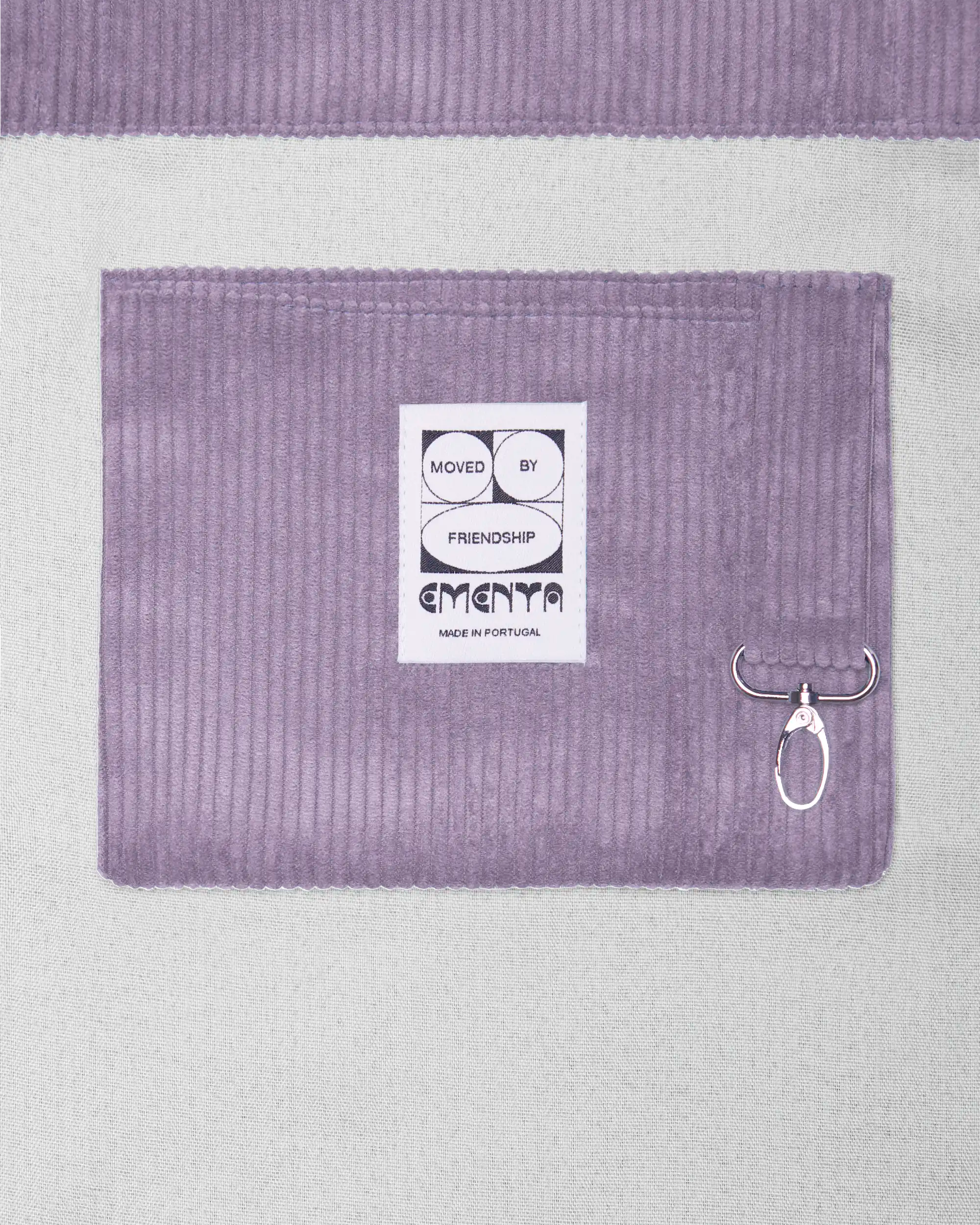 Patch Corduroy Tote Bag