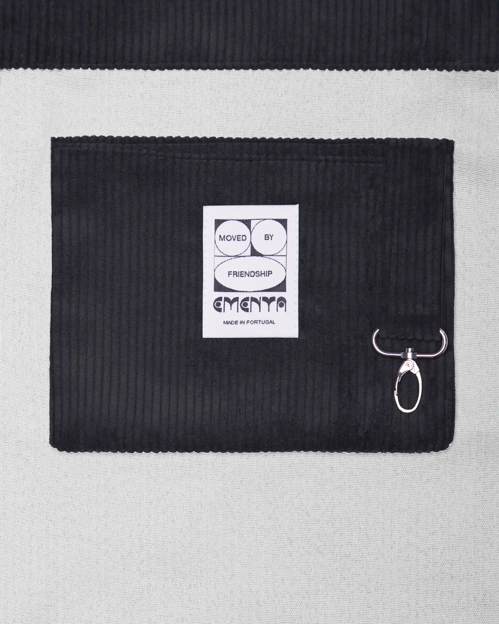 Patch Corduroy Tote Bag