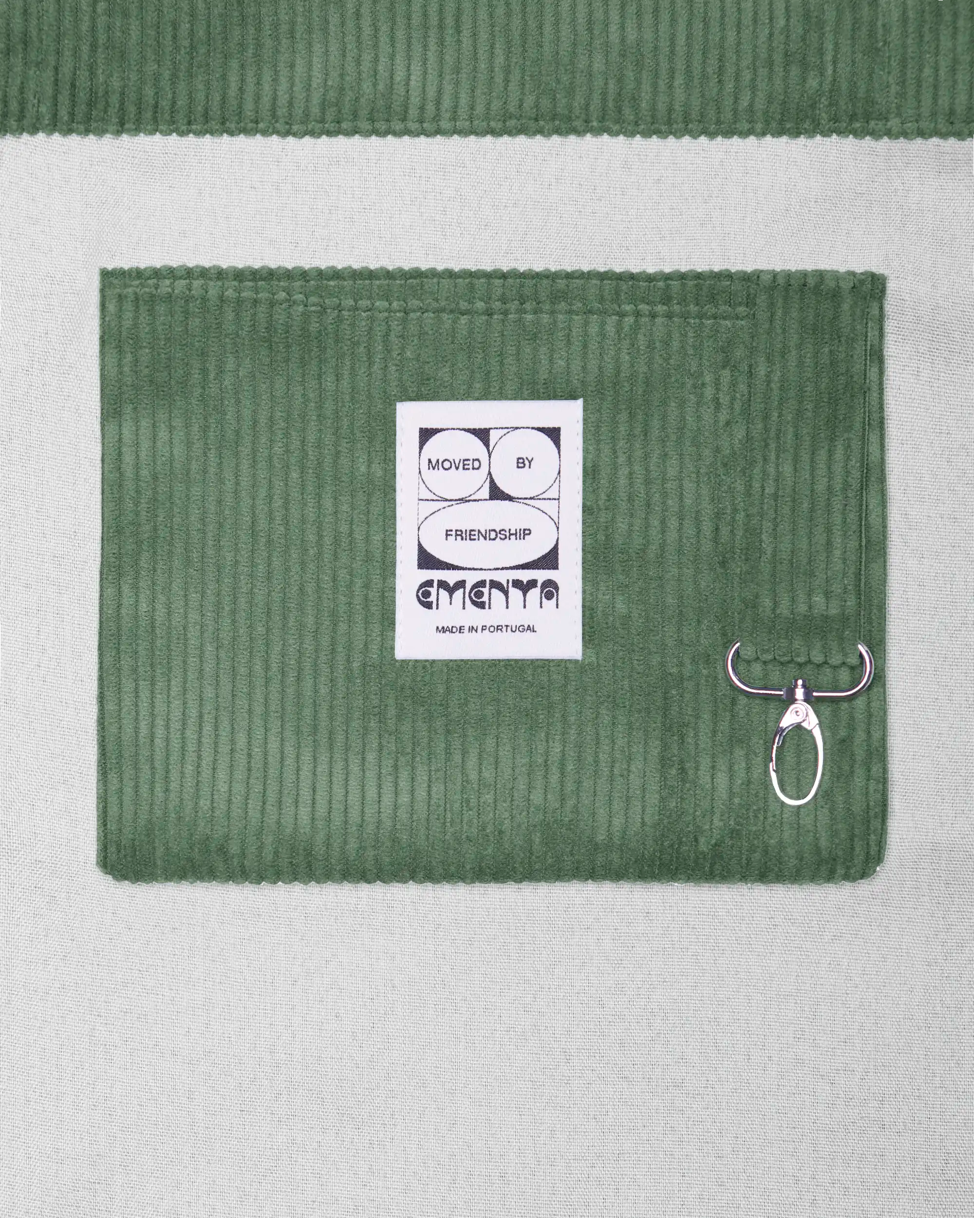 Patch Corduroy Tote Bag
