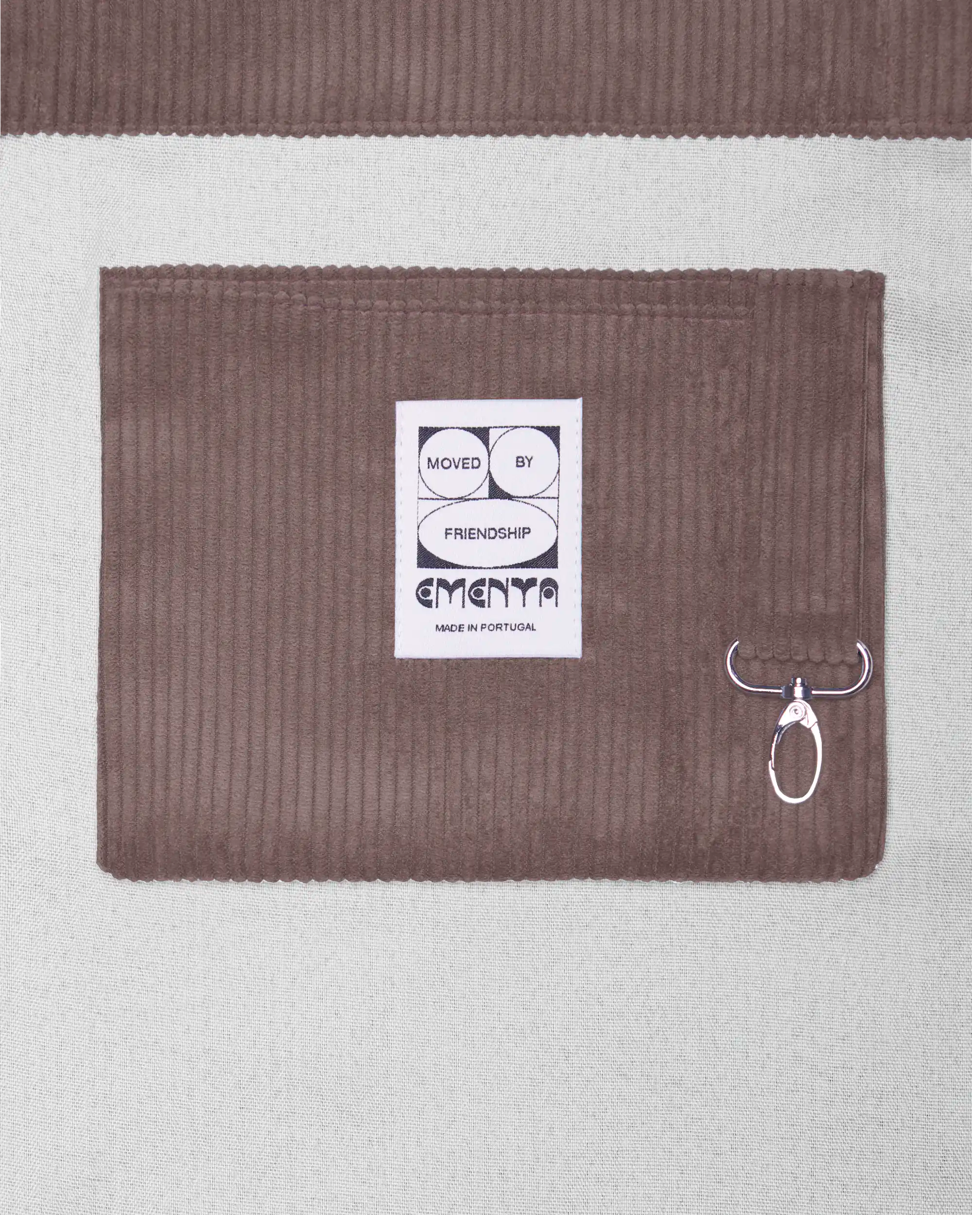 Patch Corduroy Tote Bag