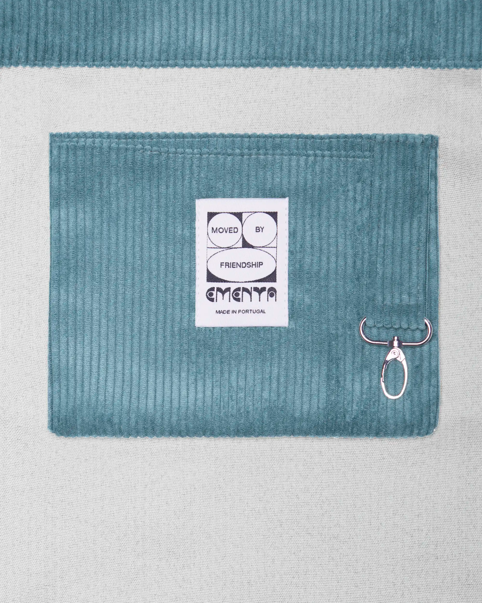 Patch Corduroy Tote Bag