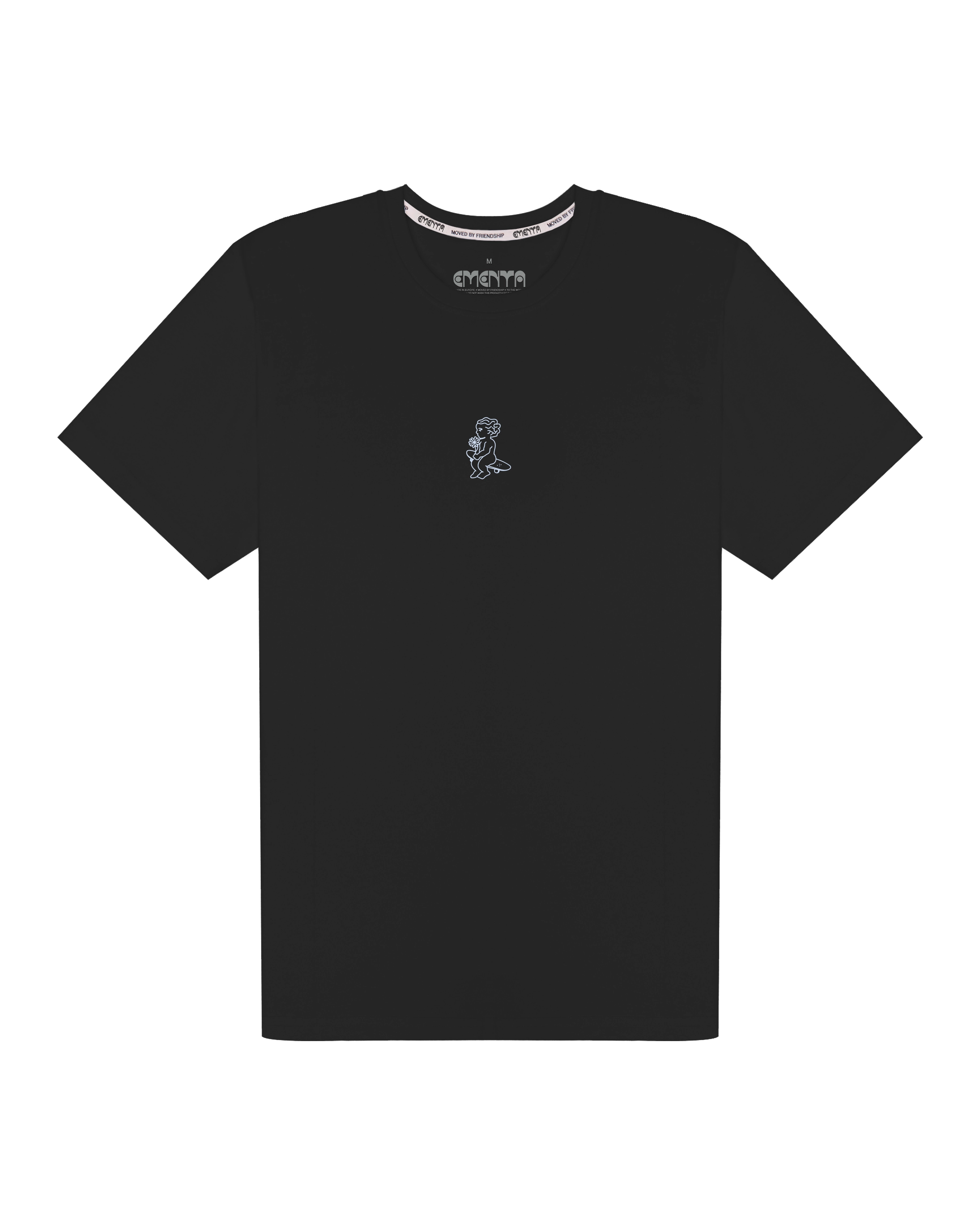 100% Cotton for comfort and durability
Unisex fit for all body types
Black color with sky blue digitally created print
Designed for long-term wear and a natural fit
Made in Portugal