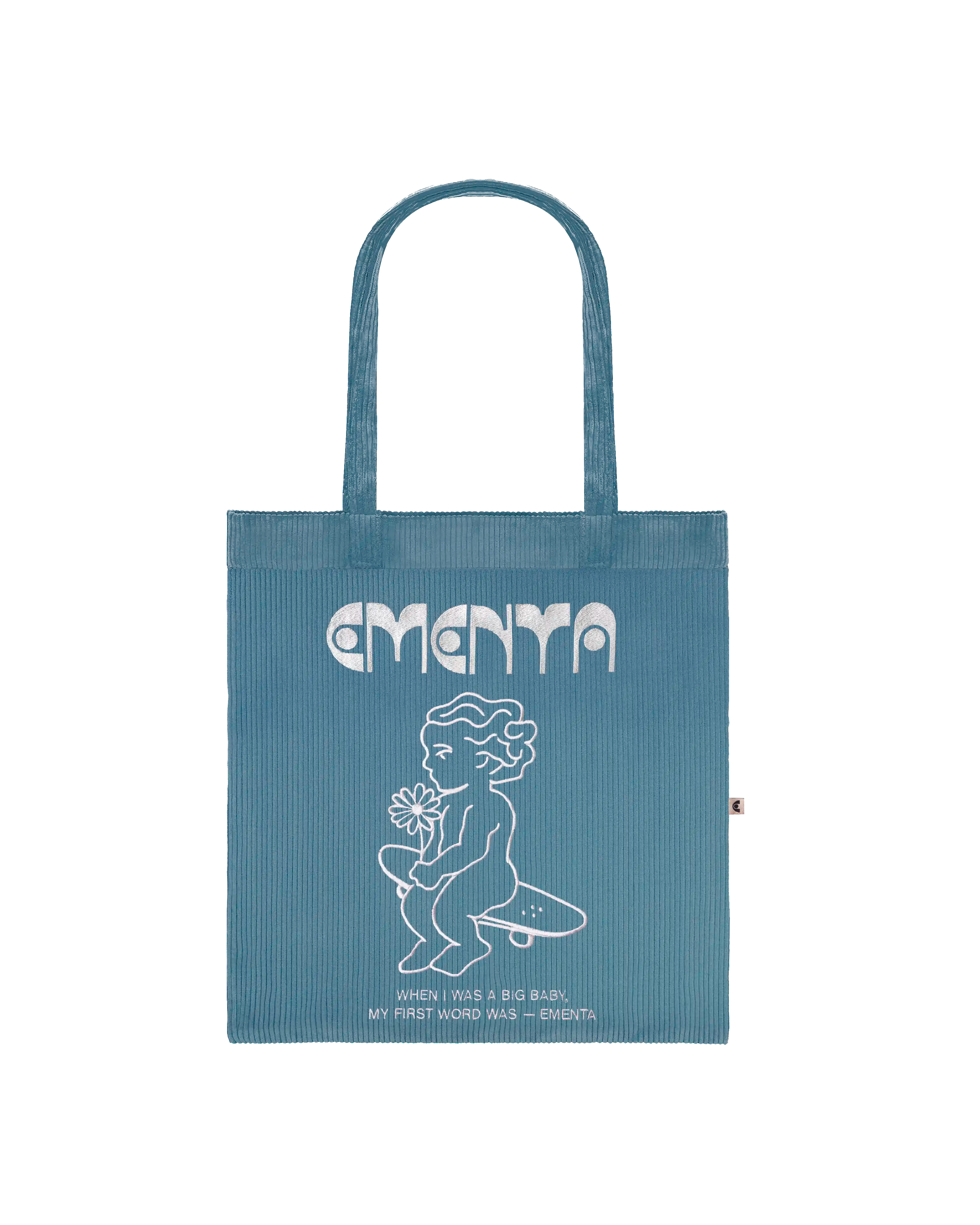 First Word Corduroy Tote Bag