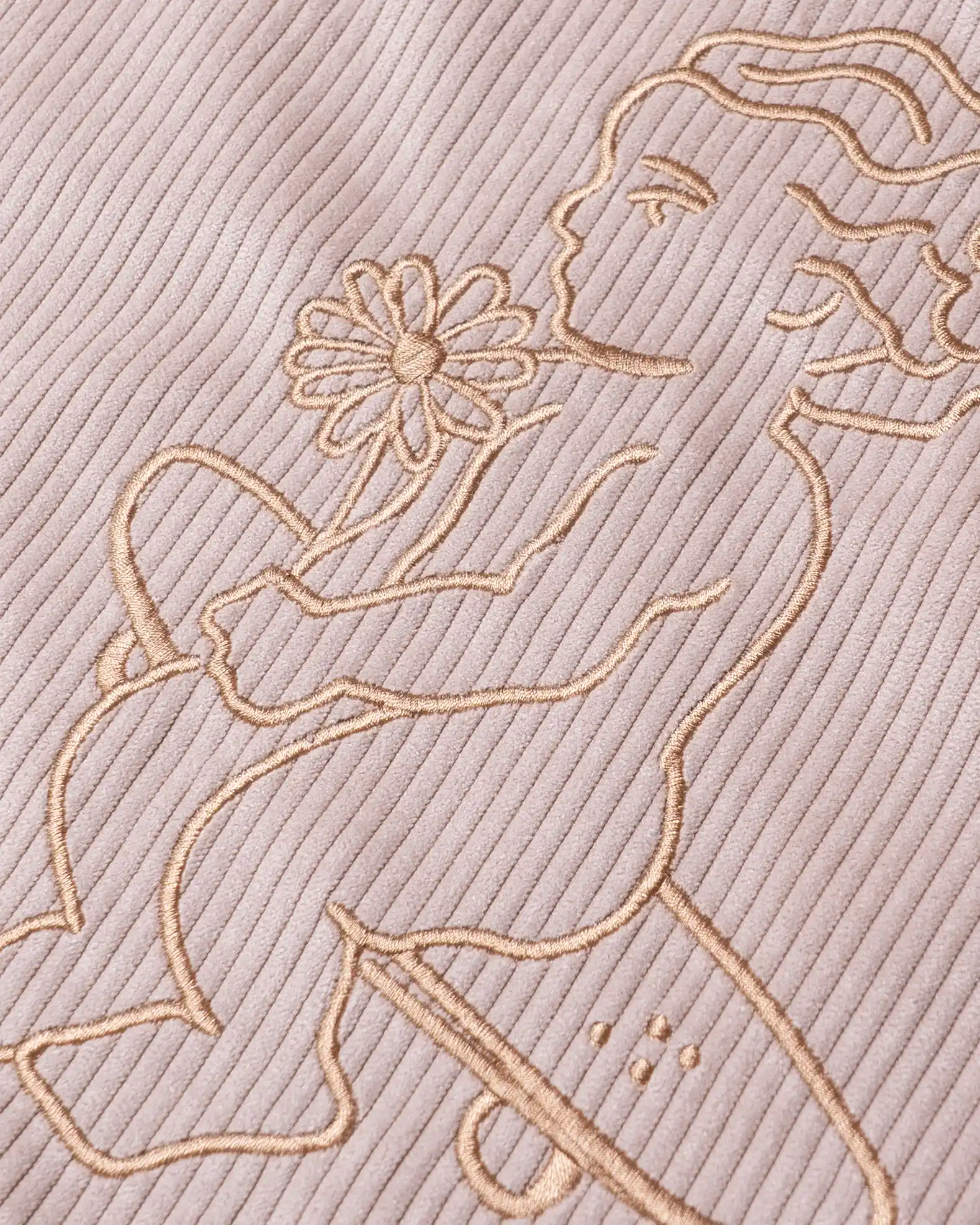 First Word Corduroy Tote Bag