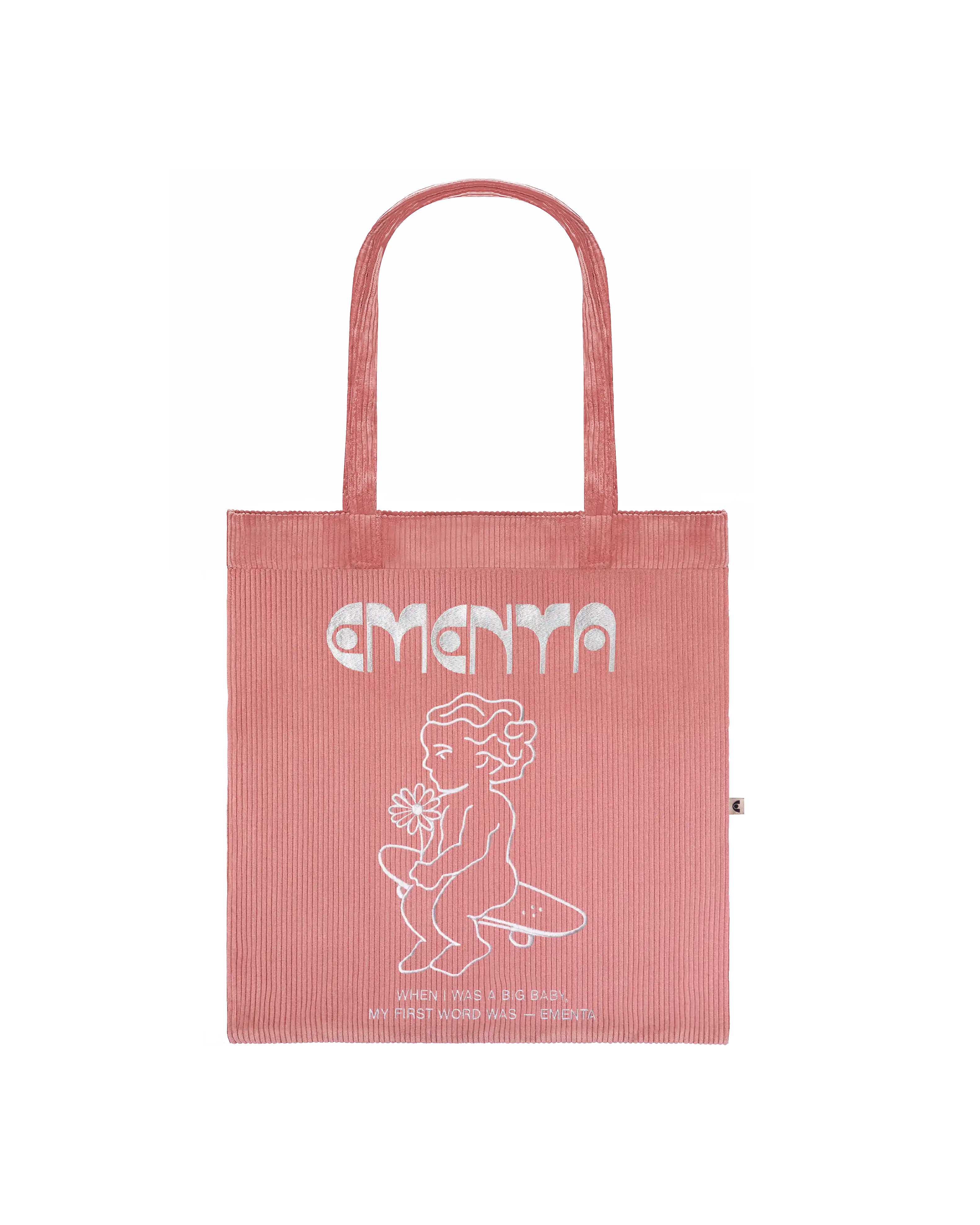 First Word Corduroy Tote Bag