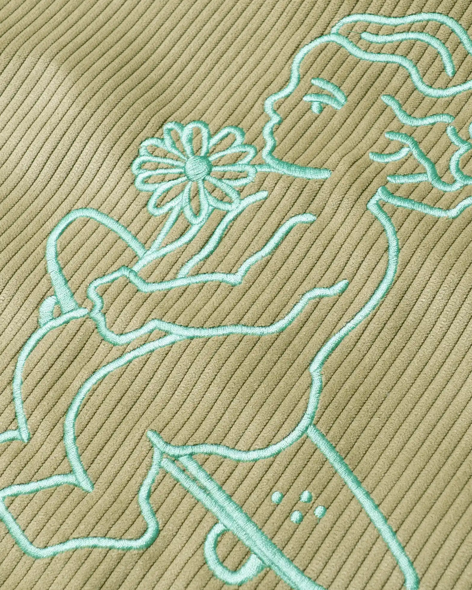 First Word Corduroy Tote Bag