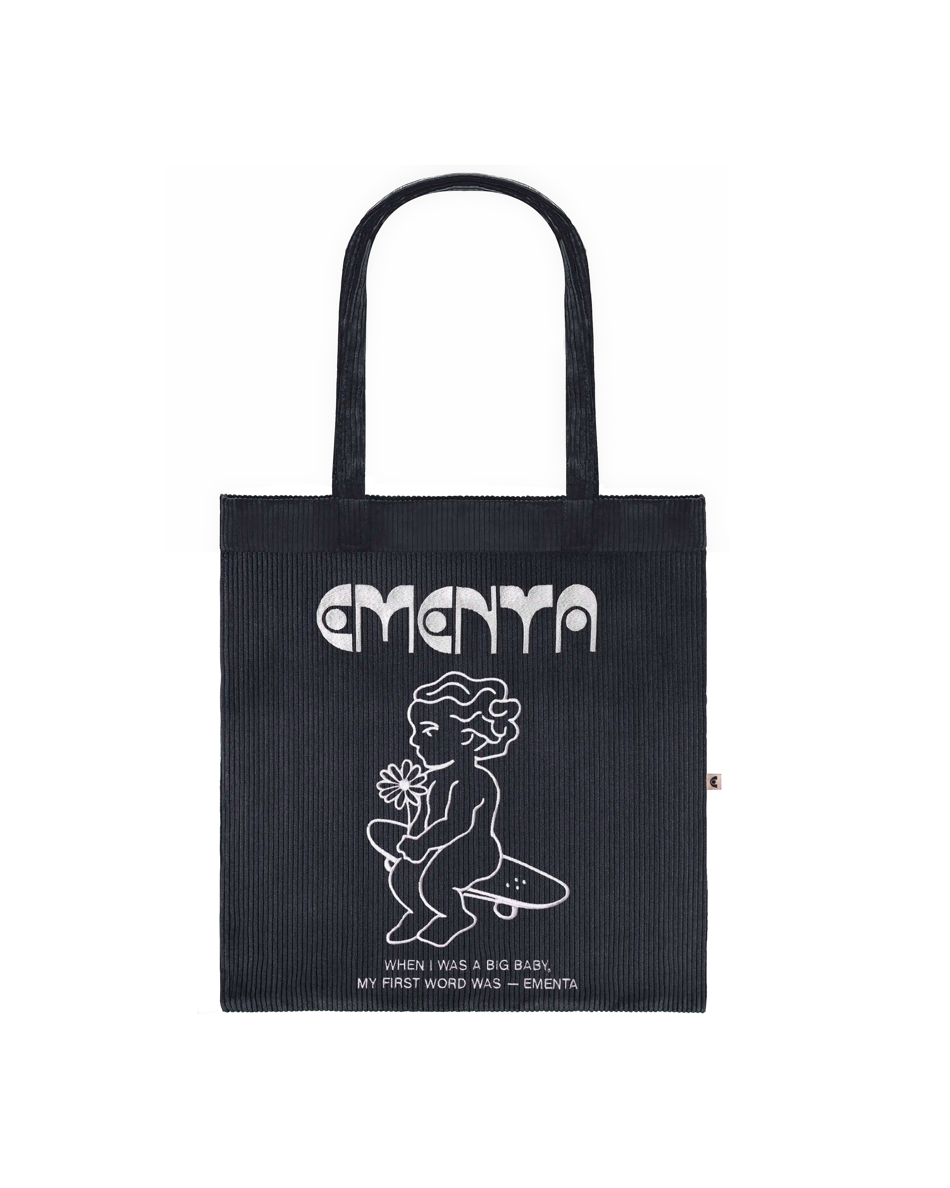First Word Corduroy Tote Bag