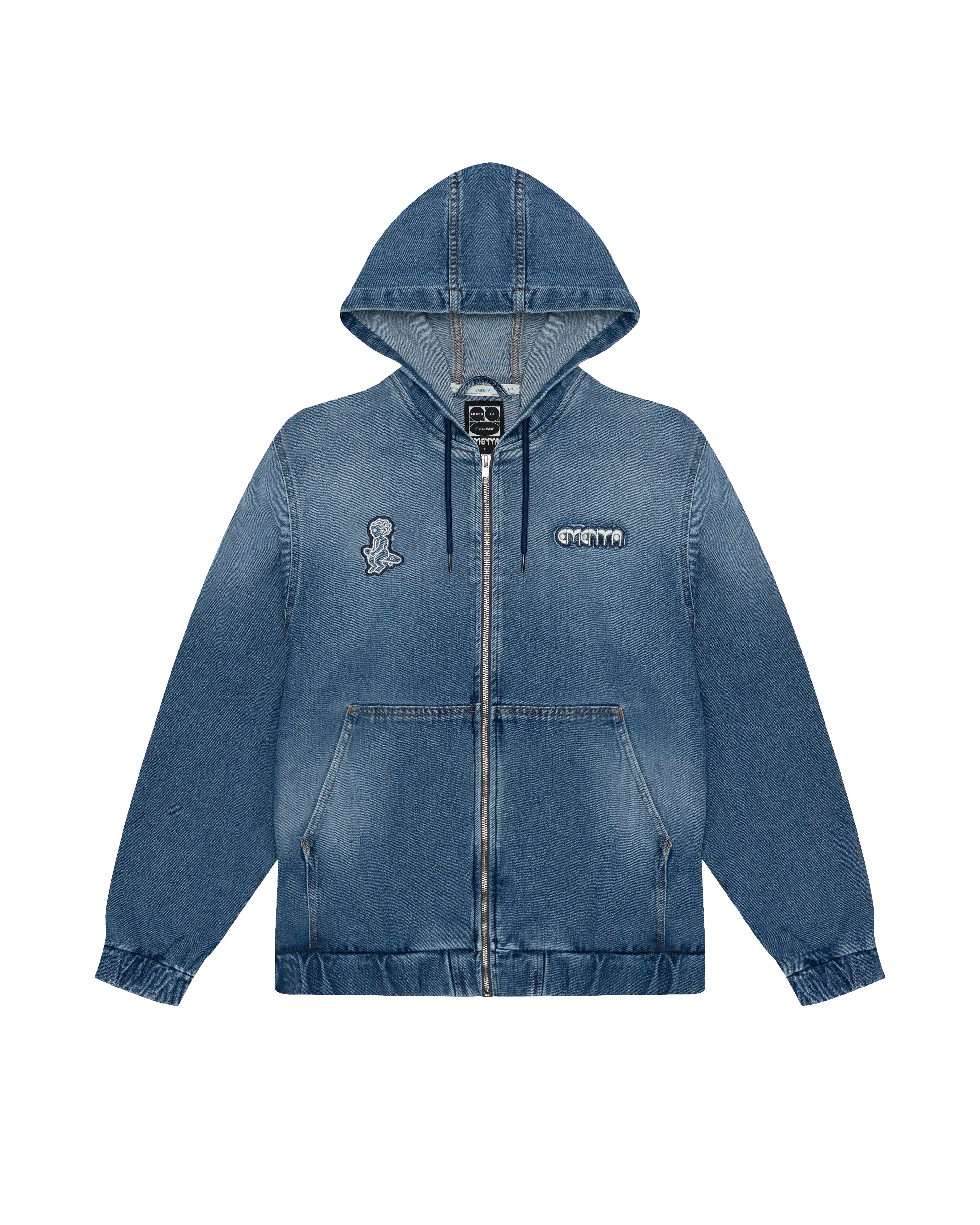 Ripped Dots Denim Jacket