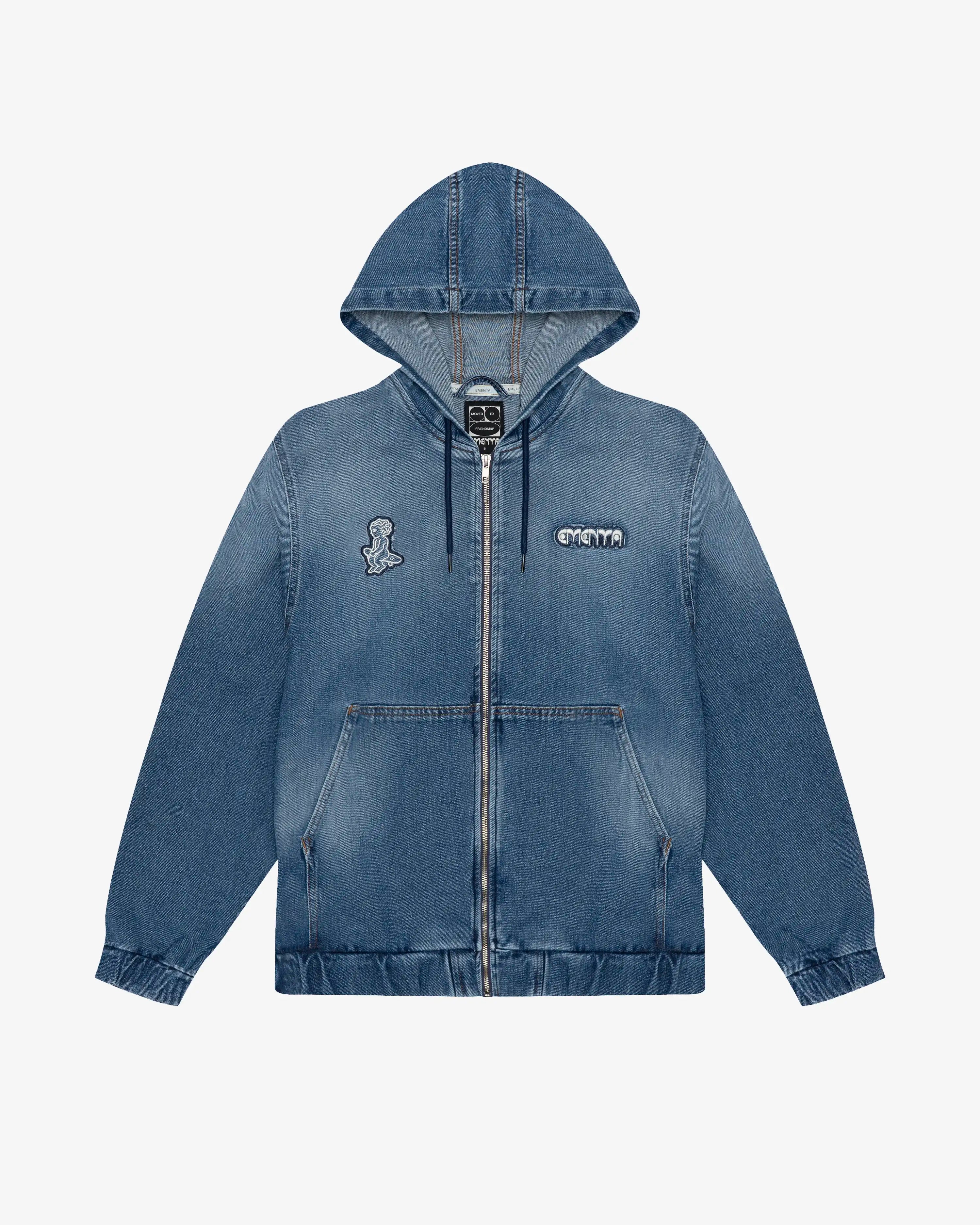 Ripped Dots Denim Jacket