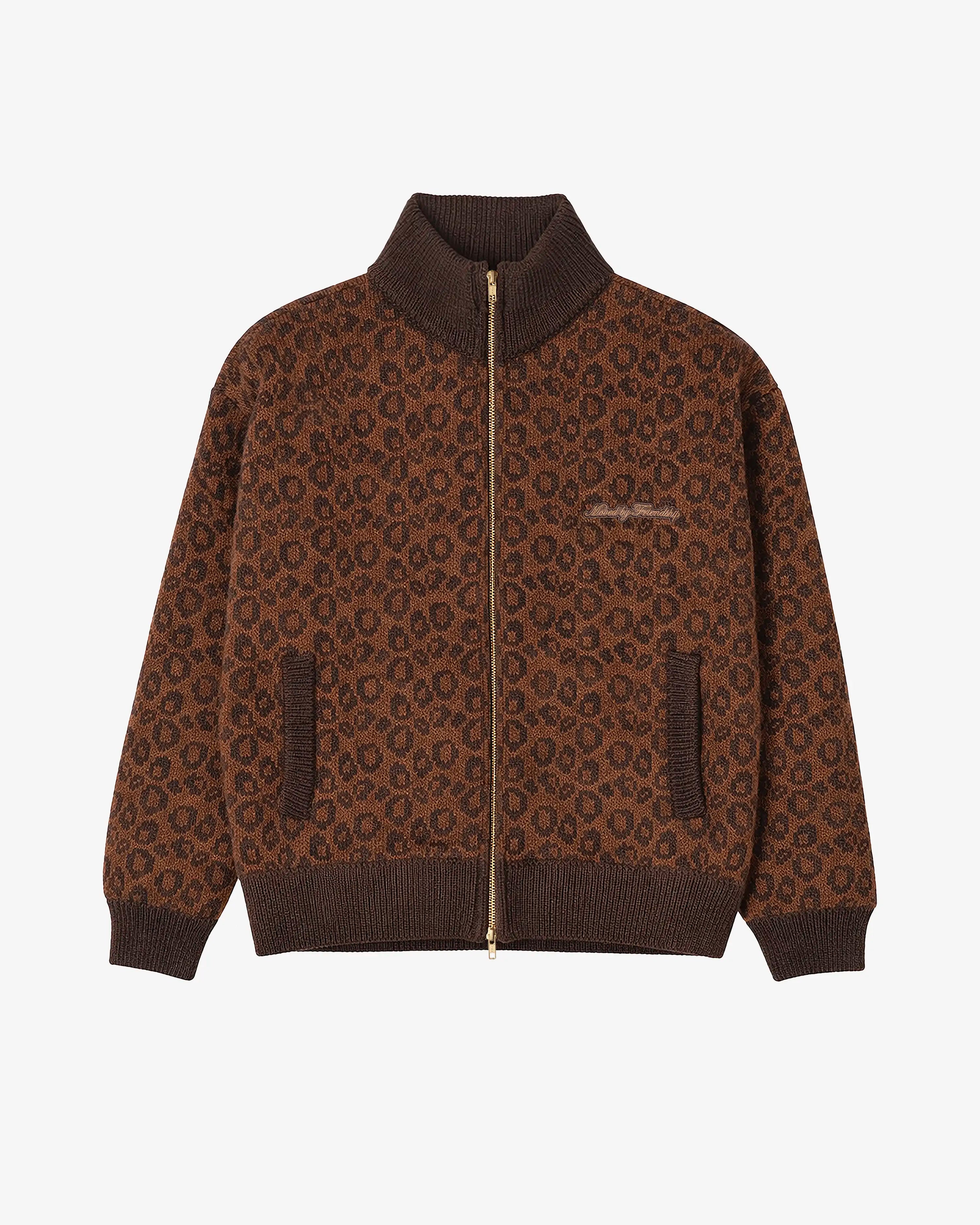 Leopard Knit Jacket