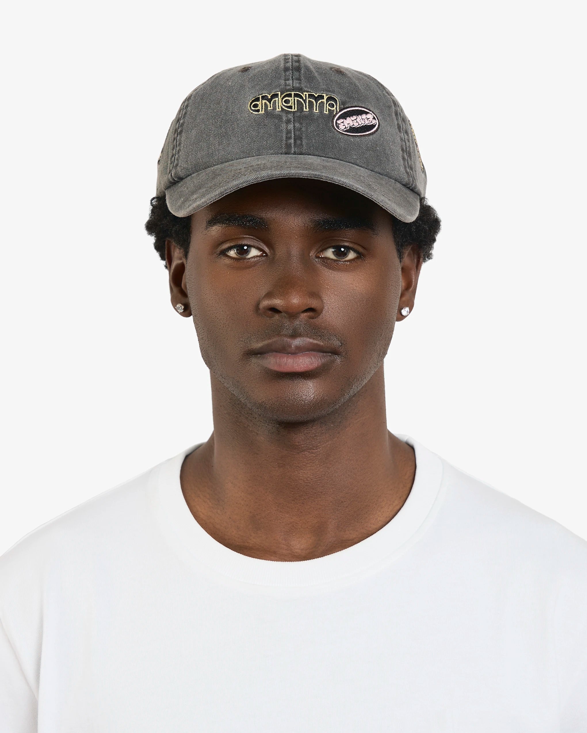 Classic six-panel cap crafted from 100% cotton for comfort and durability
Black-washed color for a worn-in, vintage feel
Curved brim for a timeless look
Multiple embroidered patches add texture and personality
Adjustable back strap for a customizable fit
