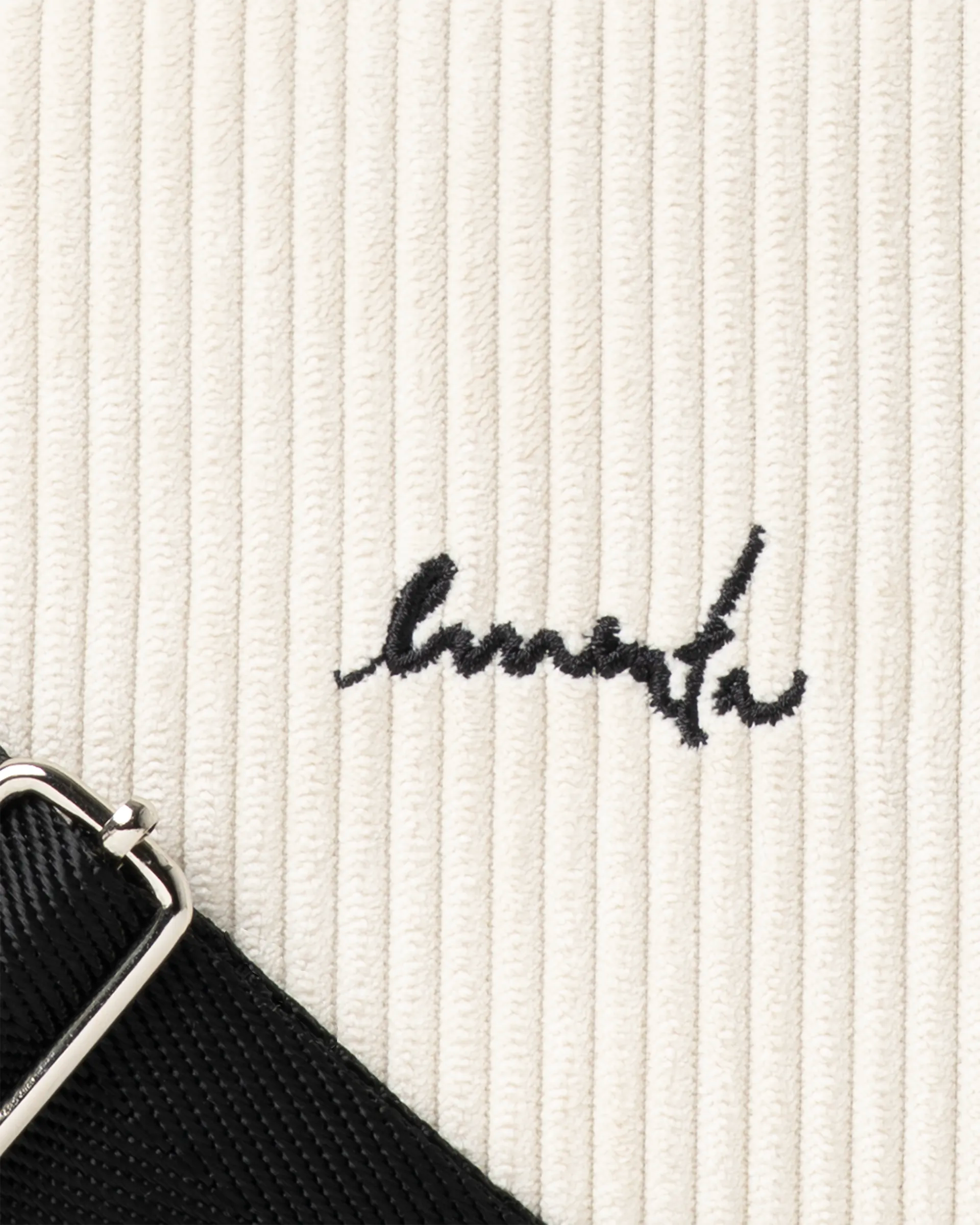 Fluffy Signature Corduroy Shoulder Bag