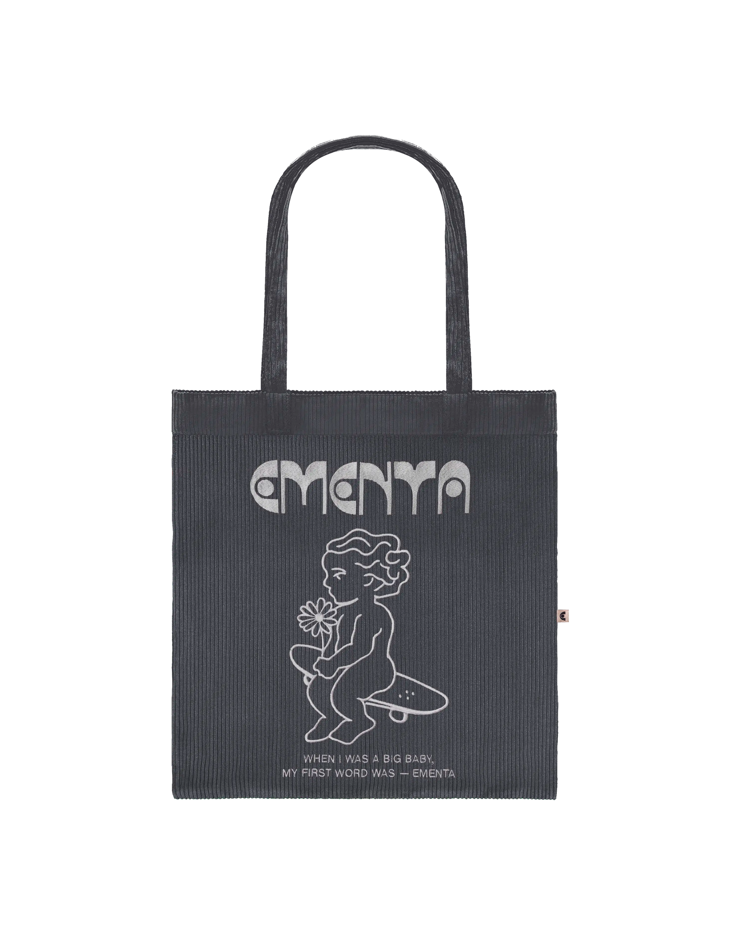 First Word Corduroy Tote Bag