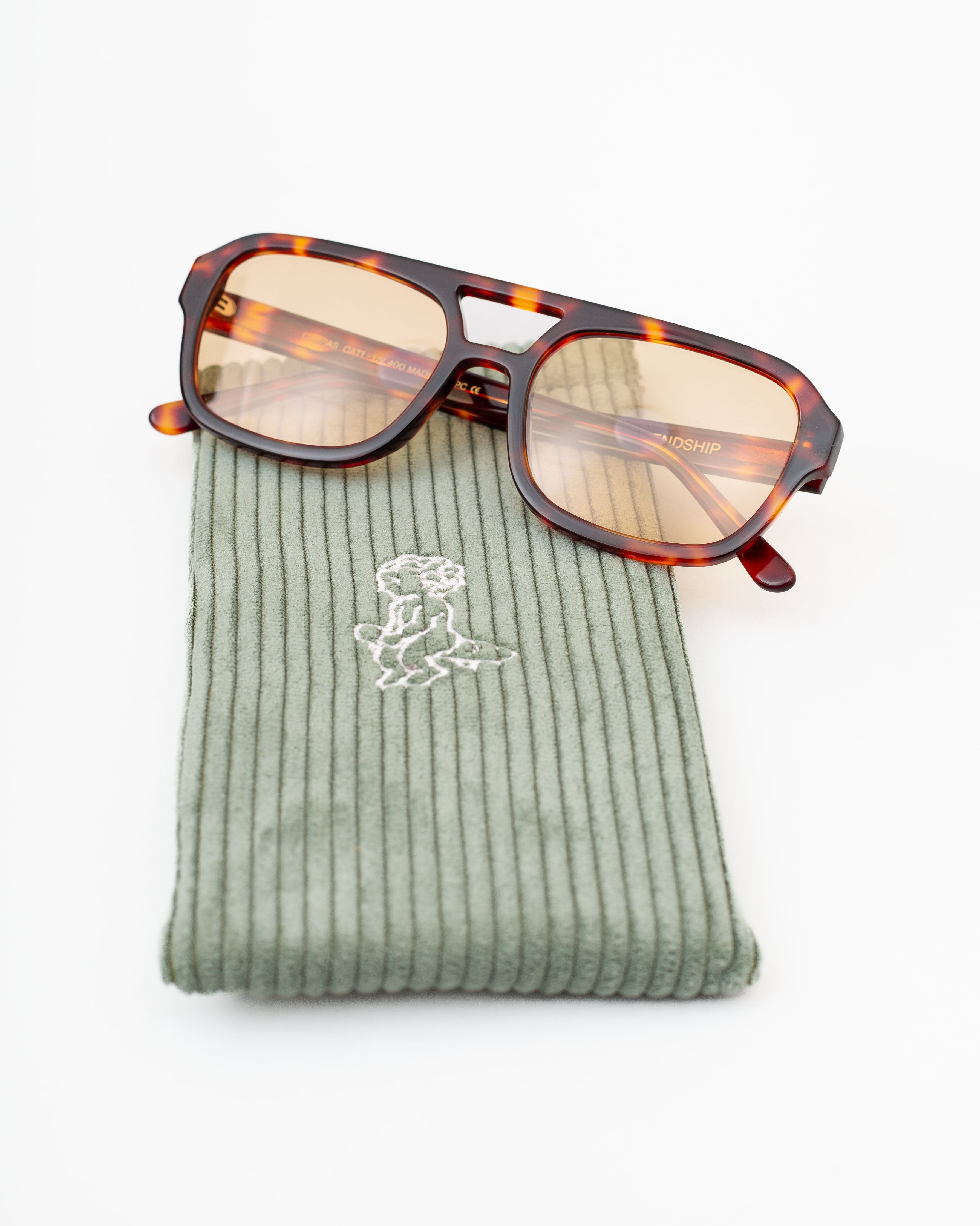 Glasses Corduroy Bag Case