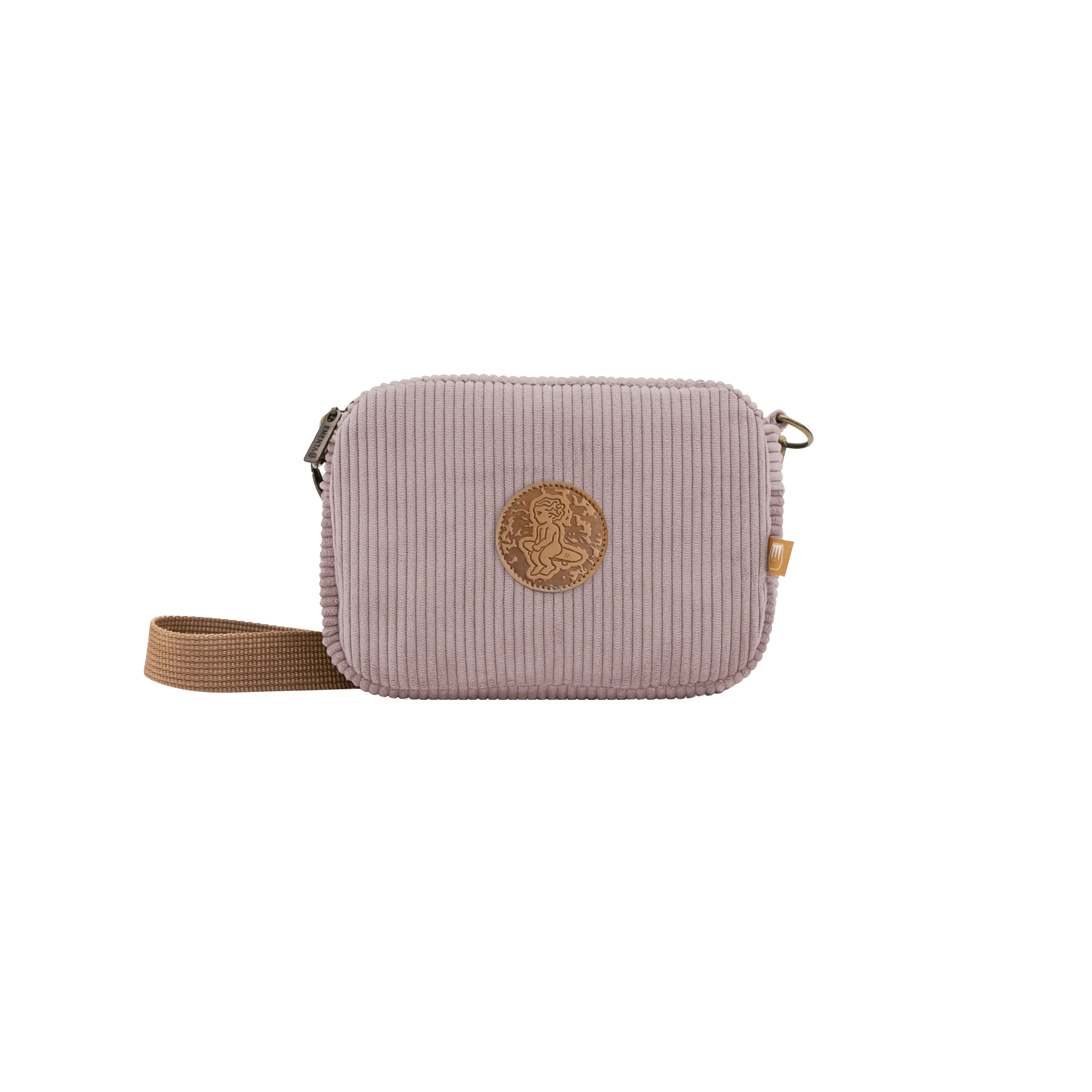 Fluffy Patch Corduroy Shoulder Bag