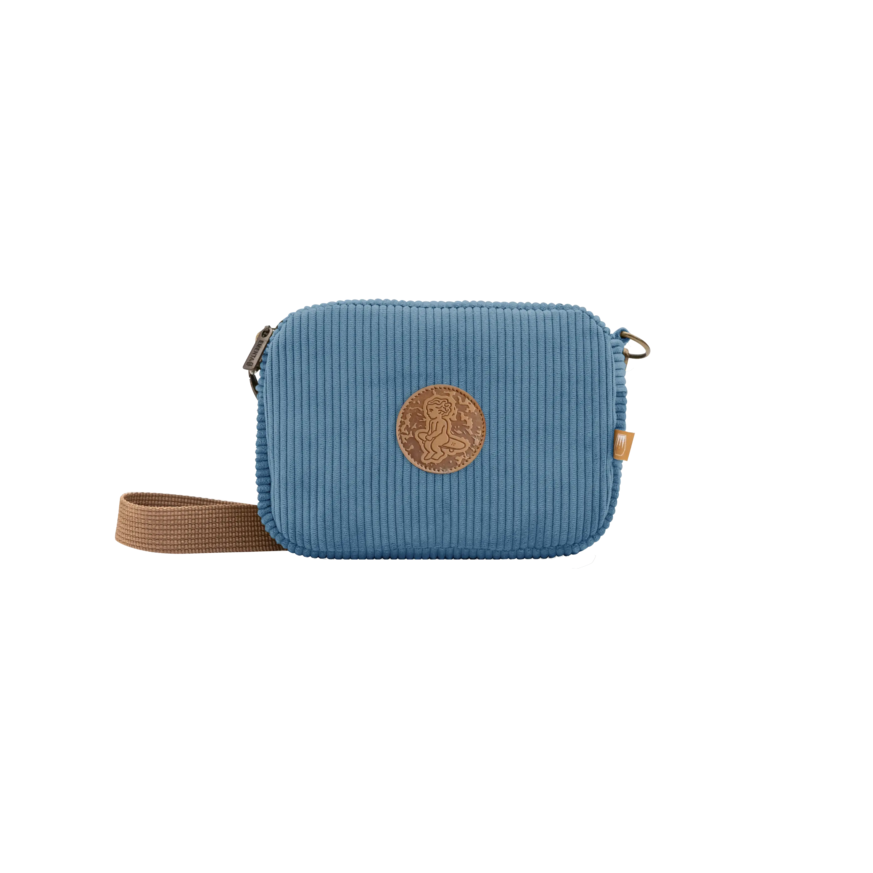 Fluffy Patch Corduroy Shoulder Bag