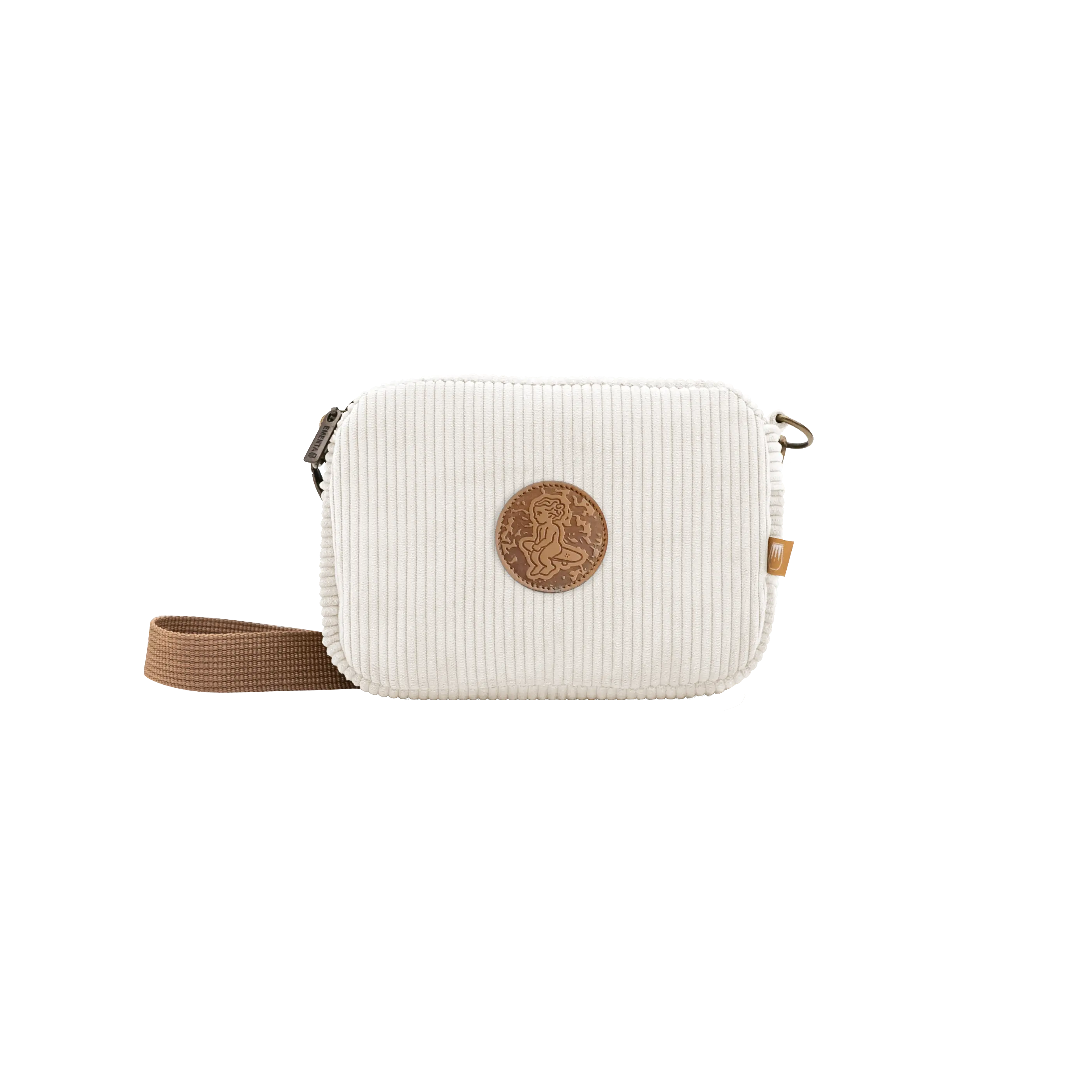 Fluffy Patch Corduroy Shoulder Bag