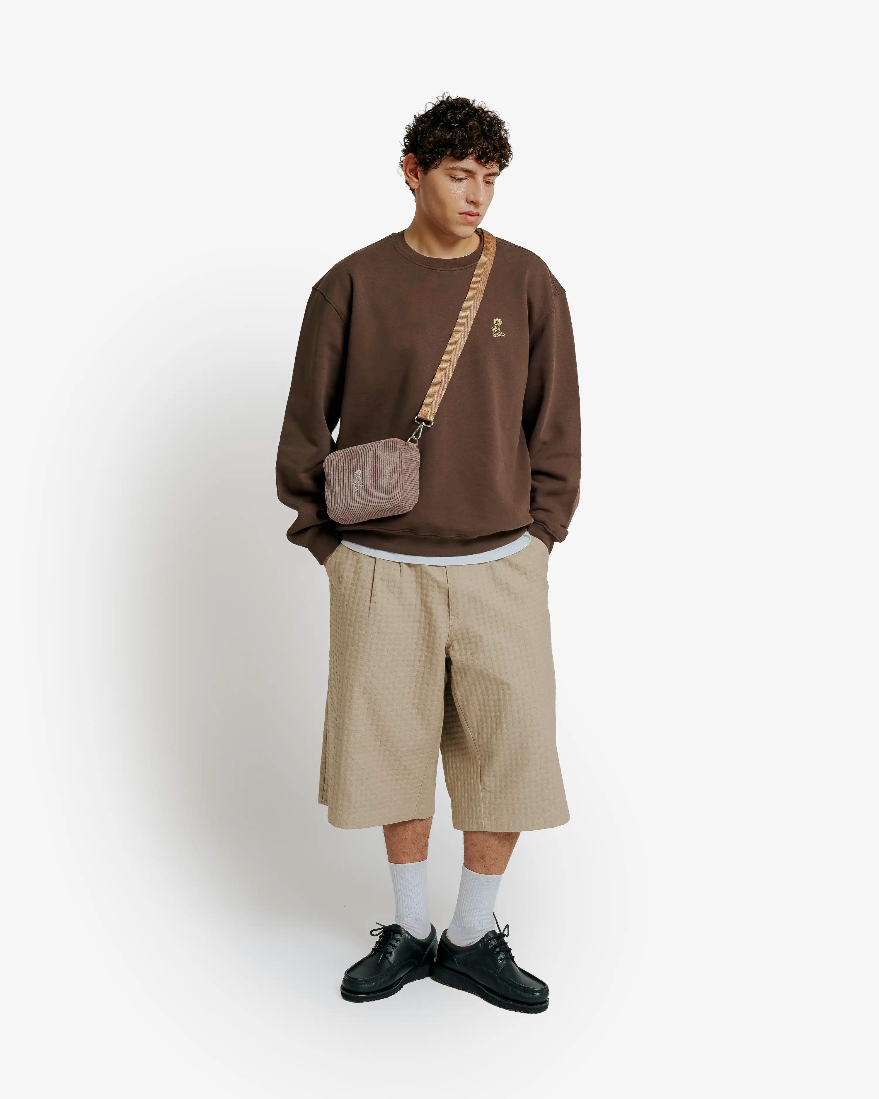 Fluffy Ikon Corduroy Shoulder Bag