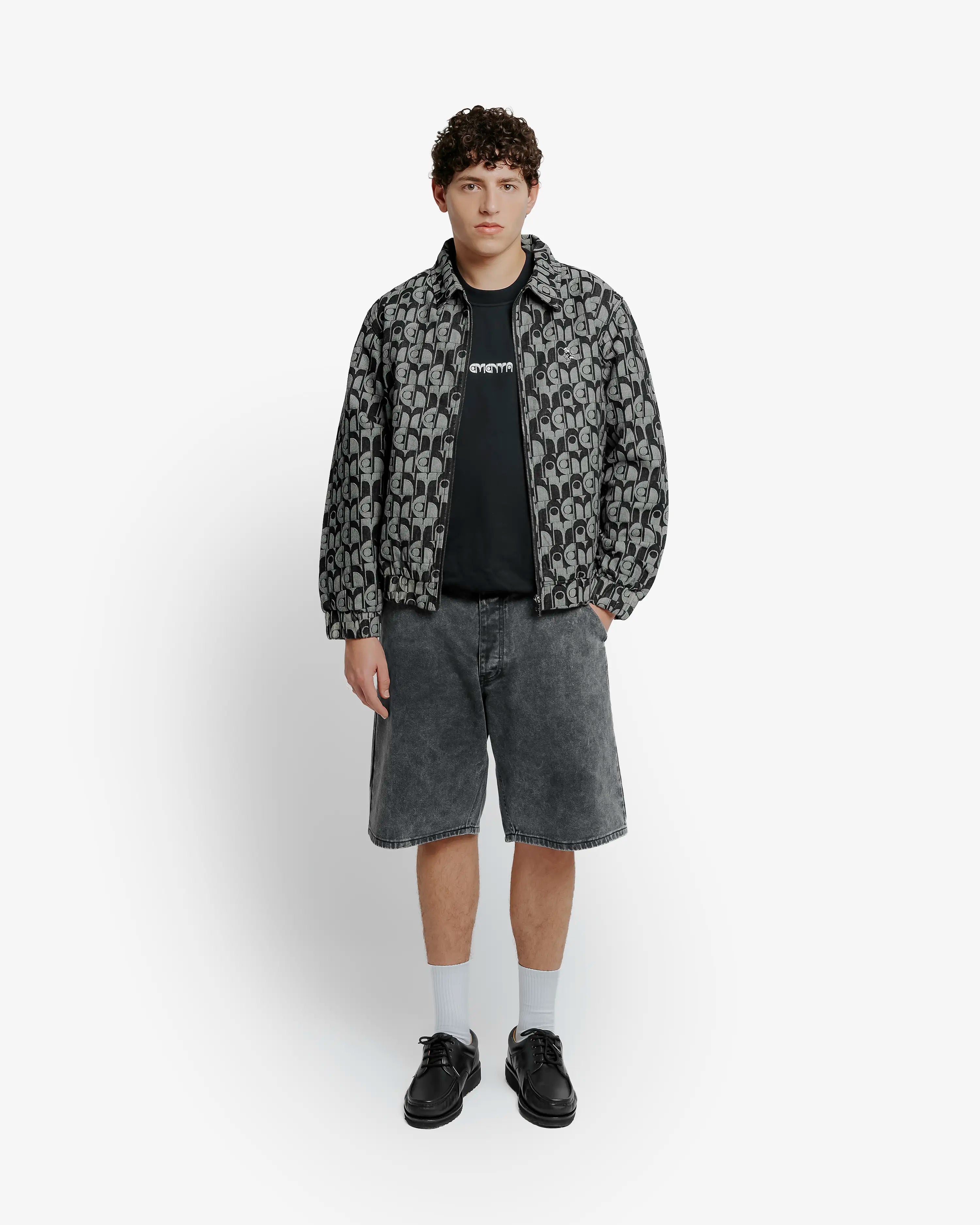 Dots Denim Jackard Jacket