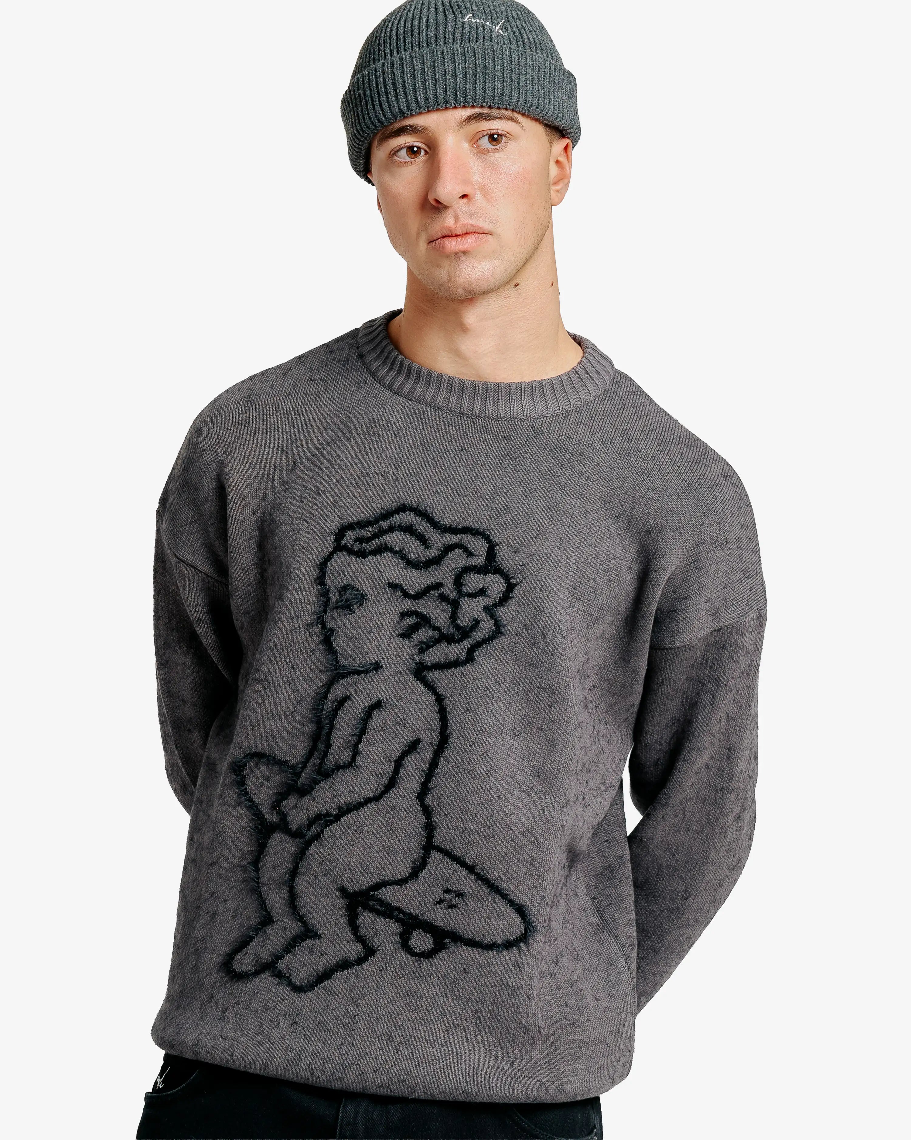 Ikon Fluffy Knit Crewneck