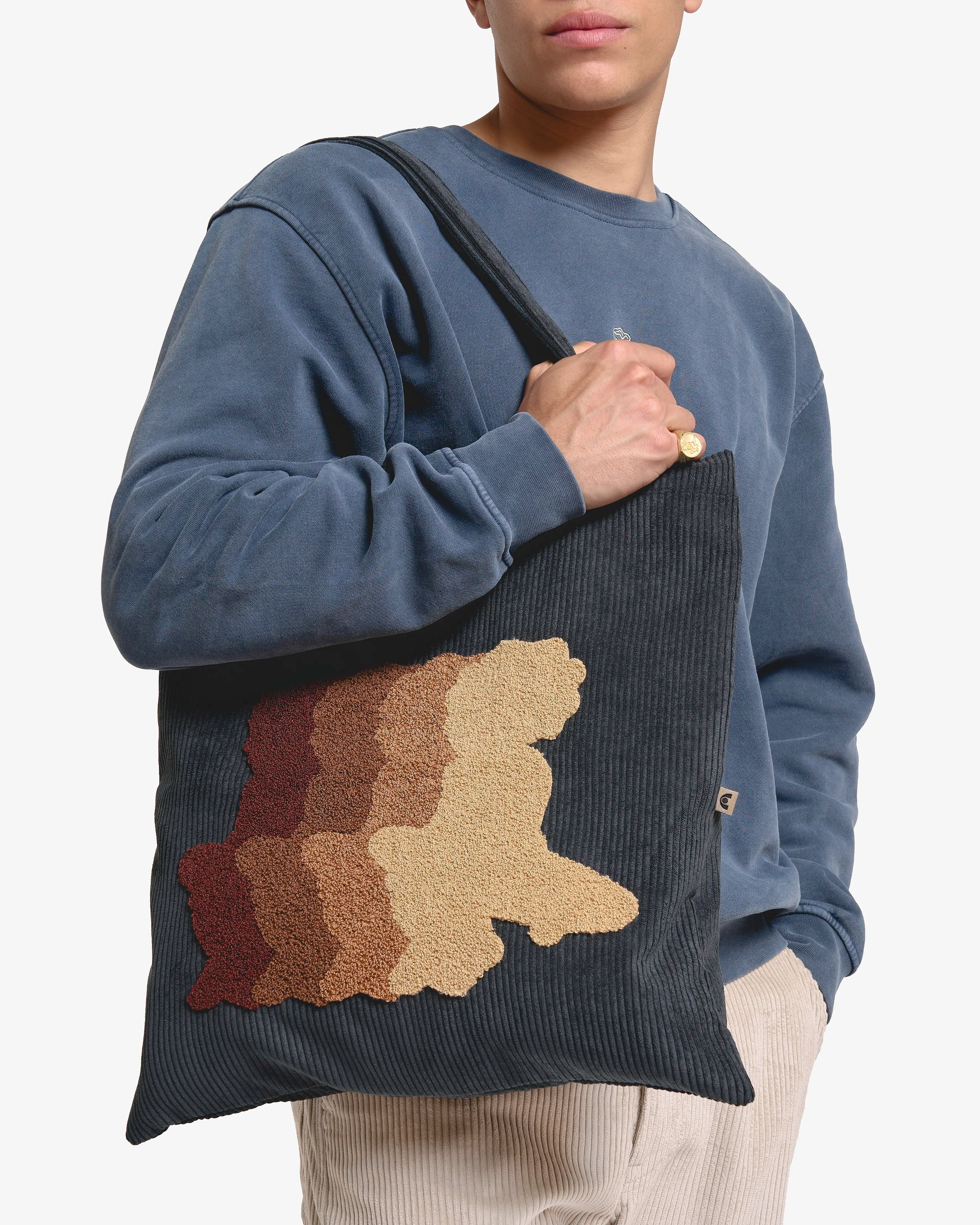 Friendship Corduroy Tote Bag