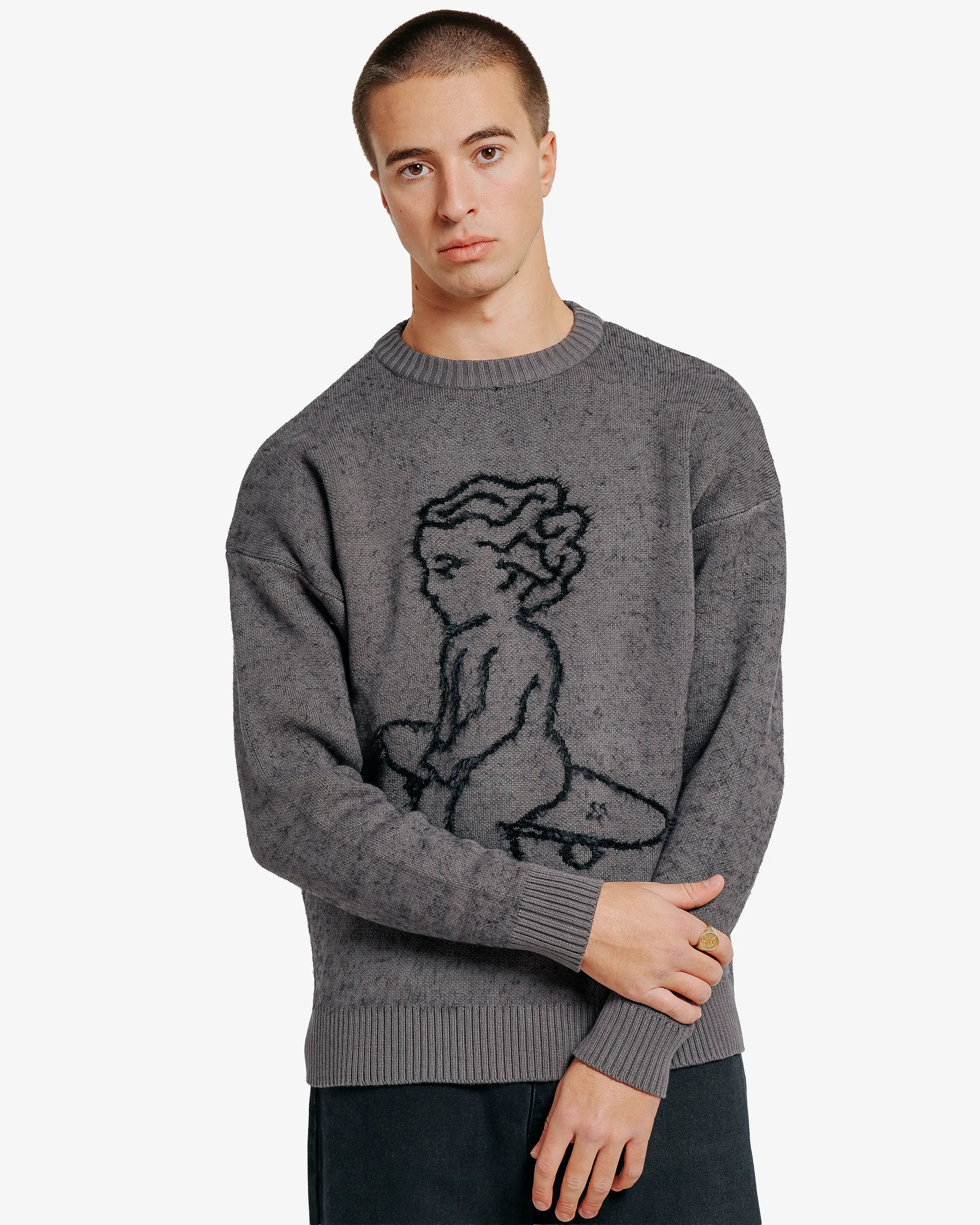 Ikon Fluffy Knit Crewneck