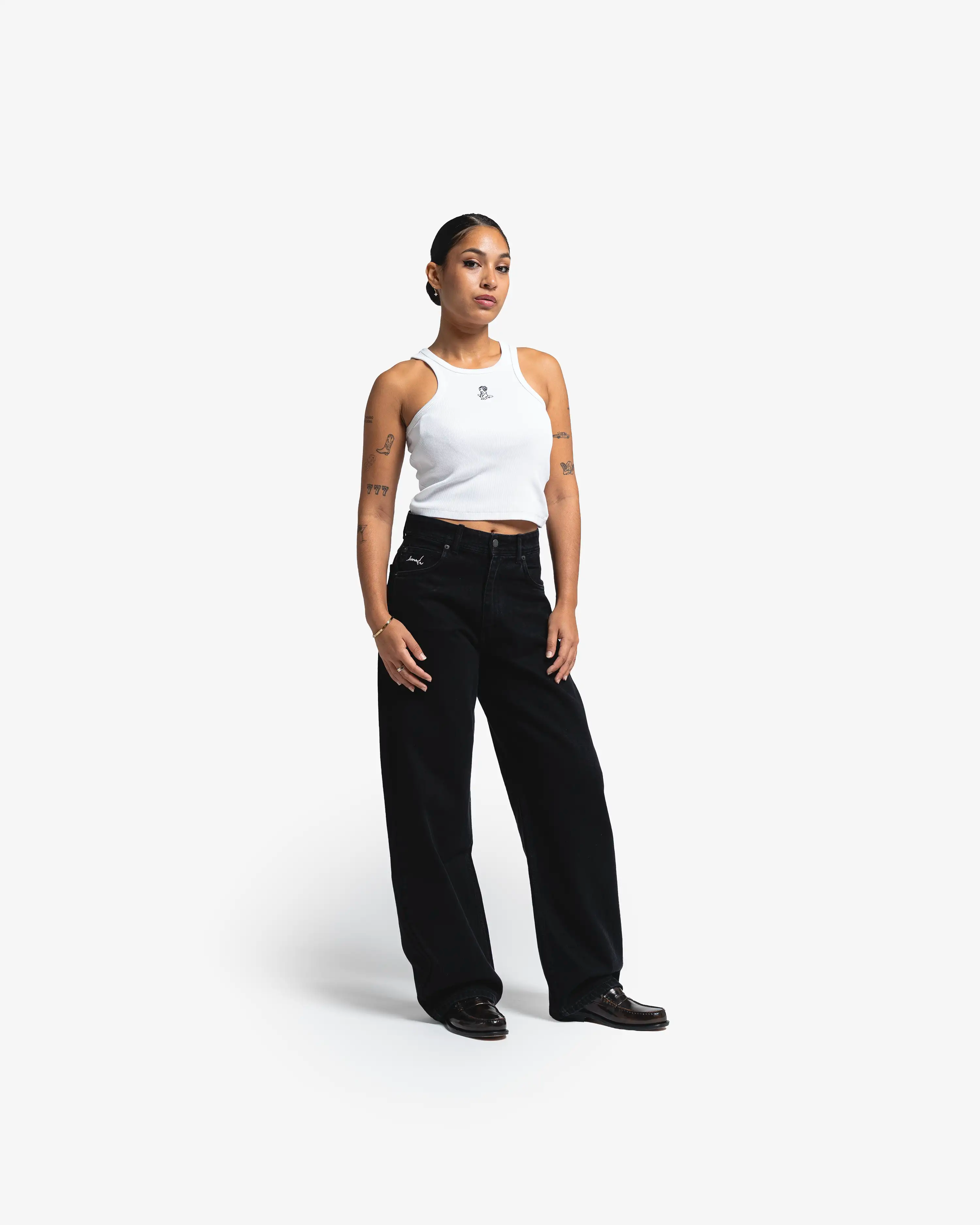 Loofa Ikon Flower Jeans