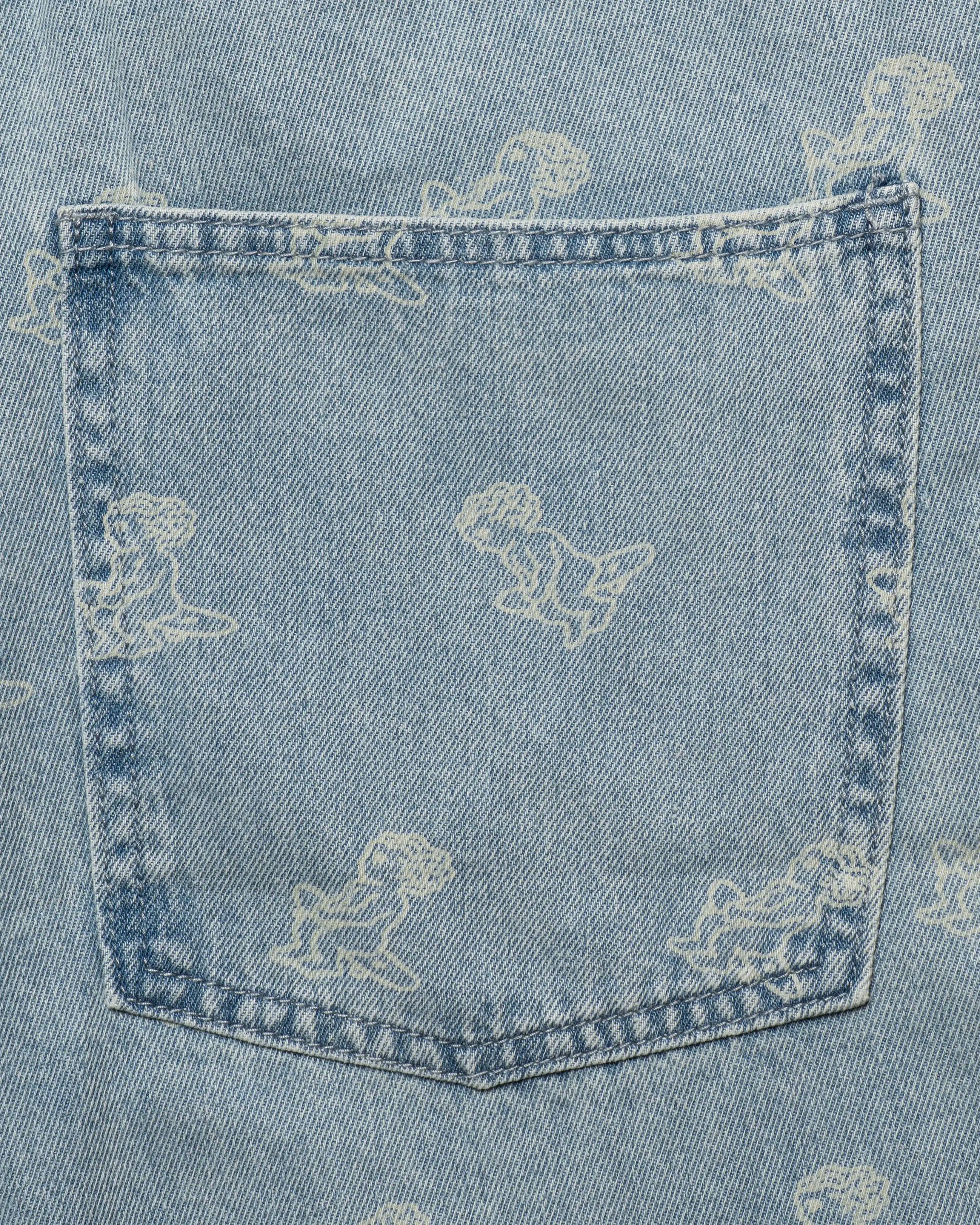 Light blue denim with all-over Ikon logo
Pair with the matching Emodi Kit Shirt for a complete look
100% cotton for comfort and breathability
Relaxed fit with mid-length leg
Classic 5-pocket construction for everyday function
Zip fly with button closure and belt loops
Unisex design
Cold wash only