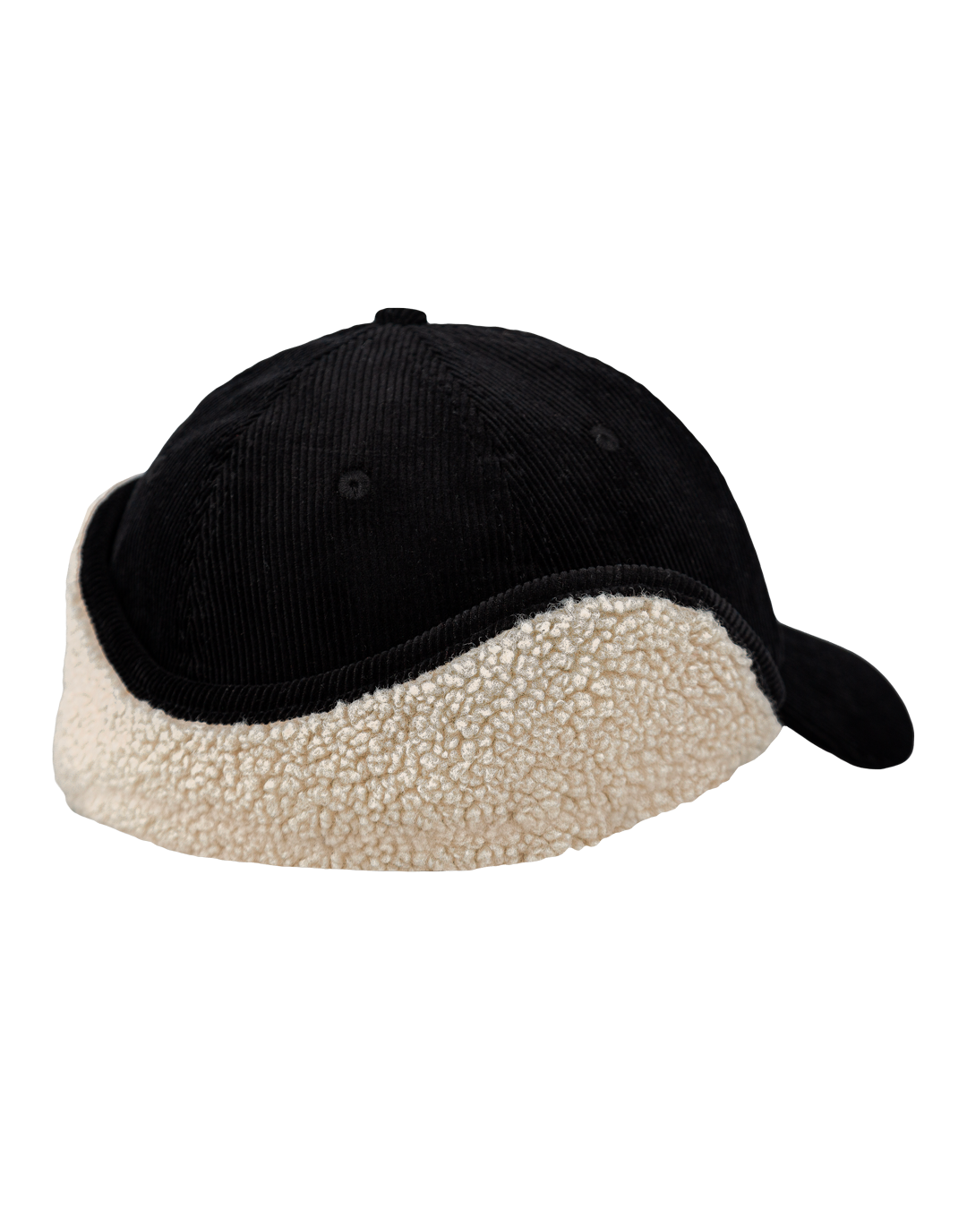A six-panel cap made of soft cotton corduroy in black that offers comfort and style. It features the classic Ikon logo embroidered on the front, with a rigid and curved brim for a timeless look. The adjustable strap ensures a perfect fit.