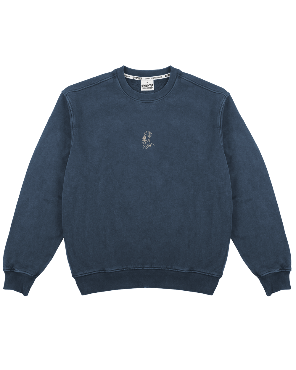 100% cotton, blue-washed crewneck
Baggy fit for a relaxed, comfortable look
Ribbed cuffs and hems for durability and fit
Embroidered Ikon flower design on the front and large Ikon flower with the motto “Moved by Friendship” on the back
Soft, breathable fabric for everyday wear
Pre-shrunk to maintain shape after washing
Made in Portugal
Ideal for layering or wearing alone
Unisex design for versatile styling