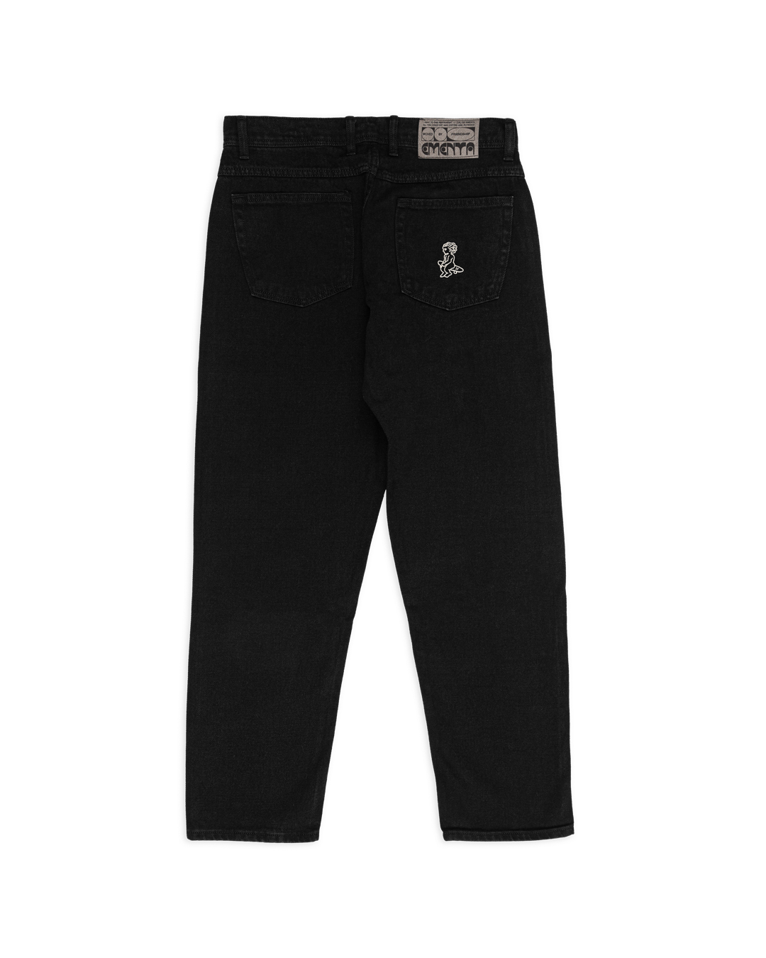 Regular-fit pants made with 100% cotton, in black denim and designed for maximum comfort and easy movement. These pants feature the Ikon logo embroidered on the back pocket.