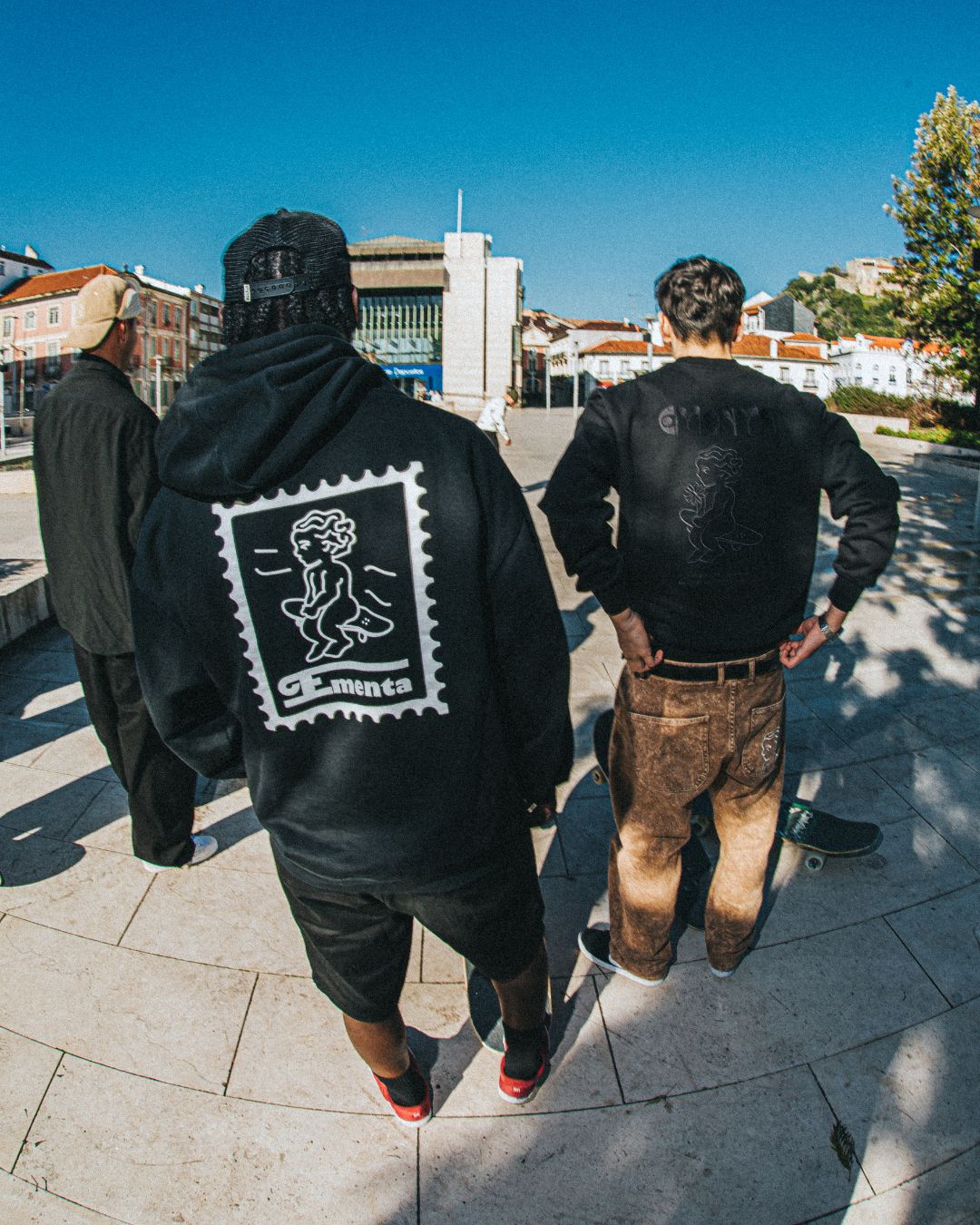 Crafted from heavyweight 100% cotton, this black hoodie is designed to hold its shape and resist frequent wear, offering durability and a cozy feel. The interior is lined with heavyweight brushed fleece for added warmth. It features an embossed print with a textured Ikon stamp and an embroidered signature on the right wrist.