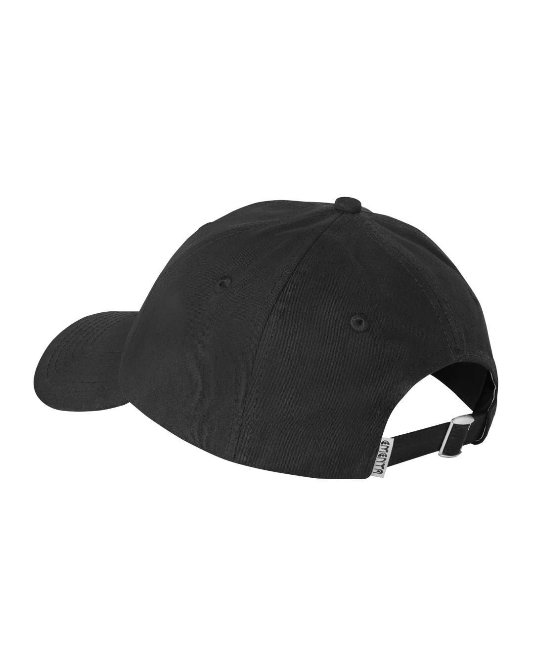 The Ikon Twill Classic 6-Panel Cap in black is made from 100% cotton twill, offering a soft, comfortable fit with a firm, curved peak for a timeless look.