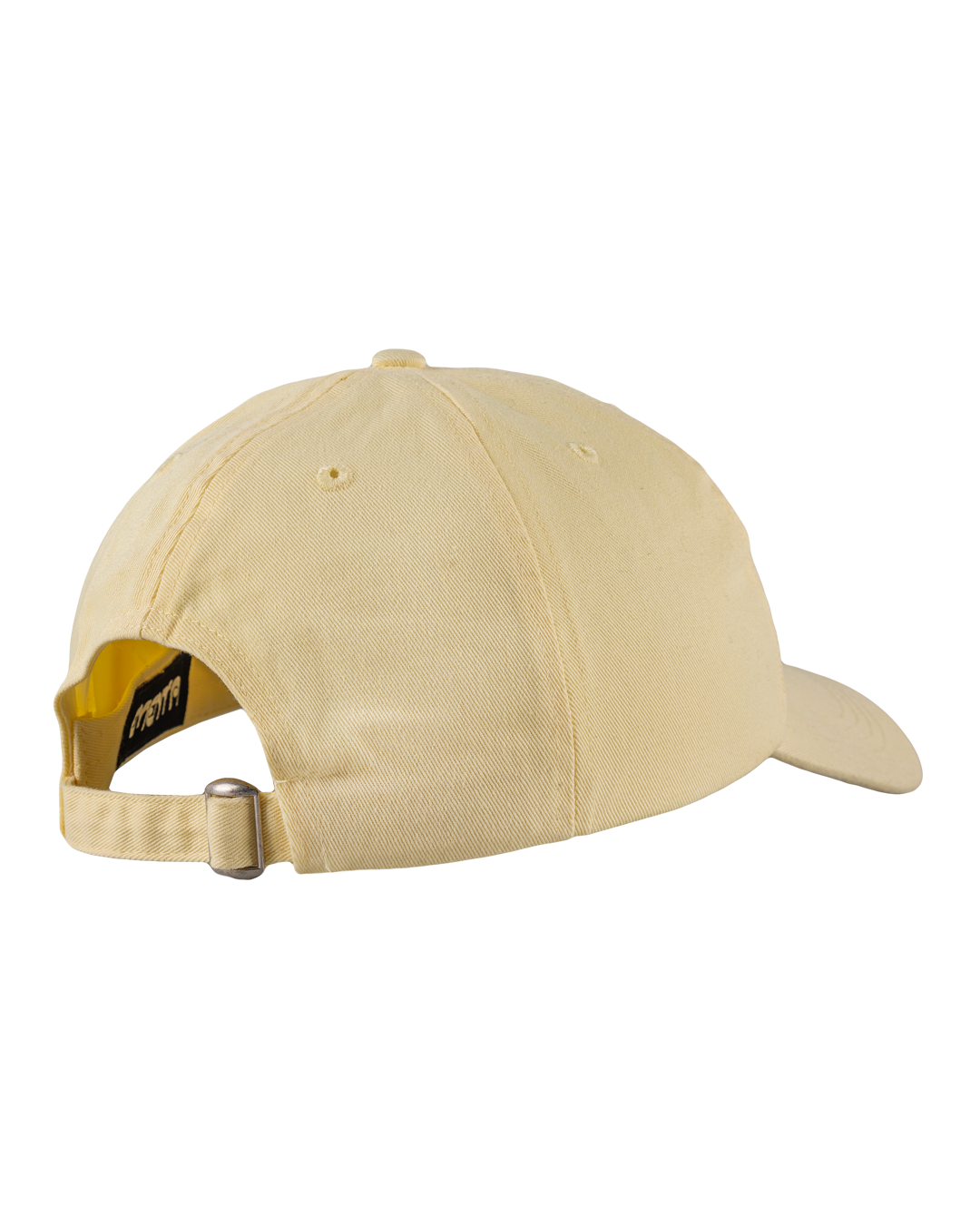 The Ikon Twill Classic 6-Panel Cap in light yellow is crafted from 100% cotton twill, ensuring a soft and comfortable fit. Designed with a firm, curved peak for a timeless look, this unstructured, unlined cap features an embroidered Ikon logo on the front for a subtle touch. An adjustable strap with a metal buckle allows for a secure and customized fit.